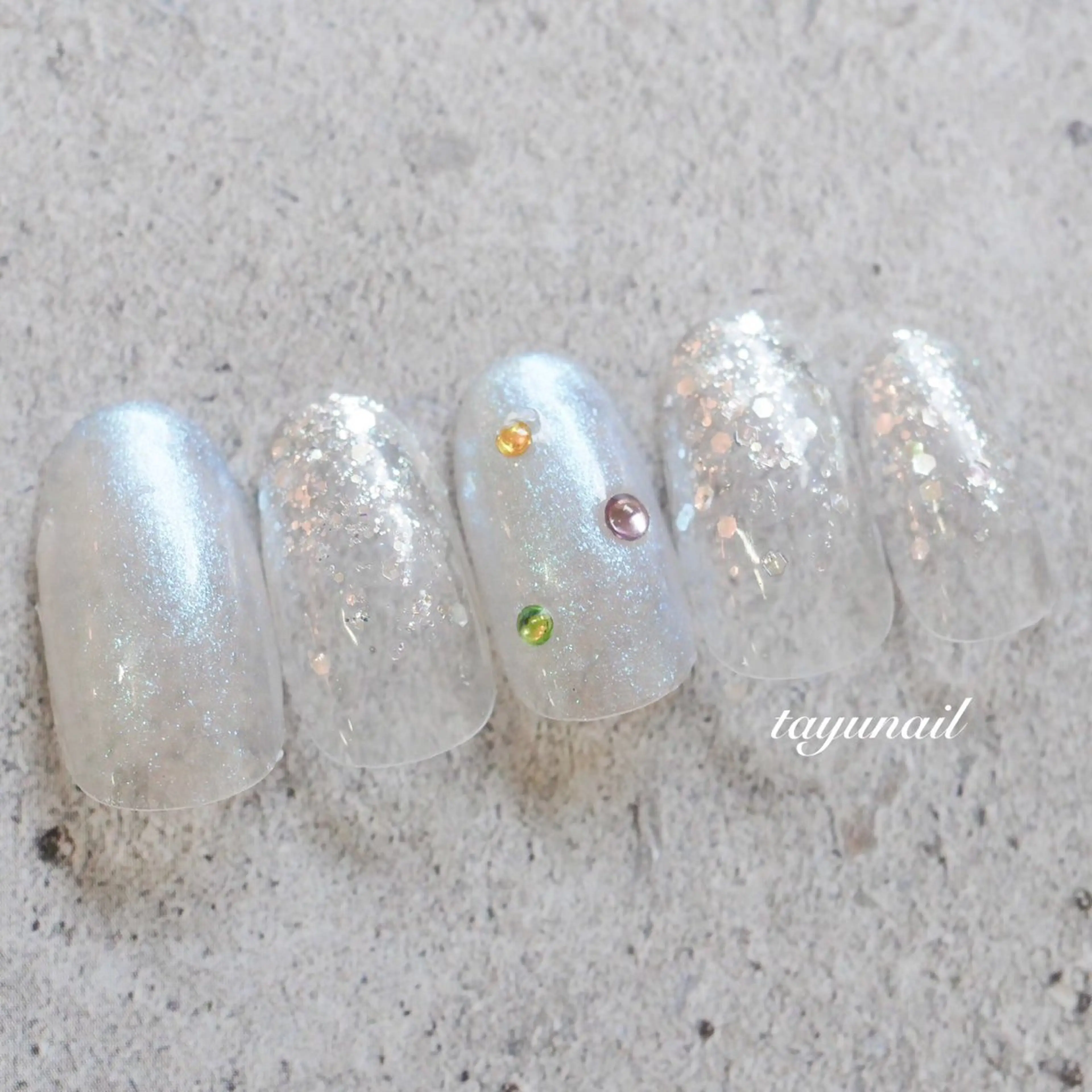 ネイル アートネイル ジェルネイル パラジェル シンプルネイル ハンドネイル ネイルサロン・ネイルスクール たゆnail所属・ネイルサロン 【たゆnail】のネイルデザイン