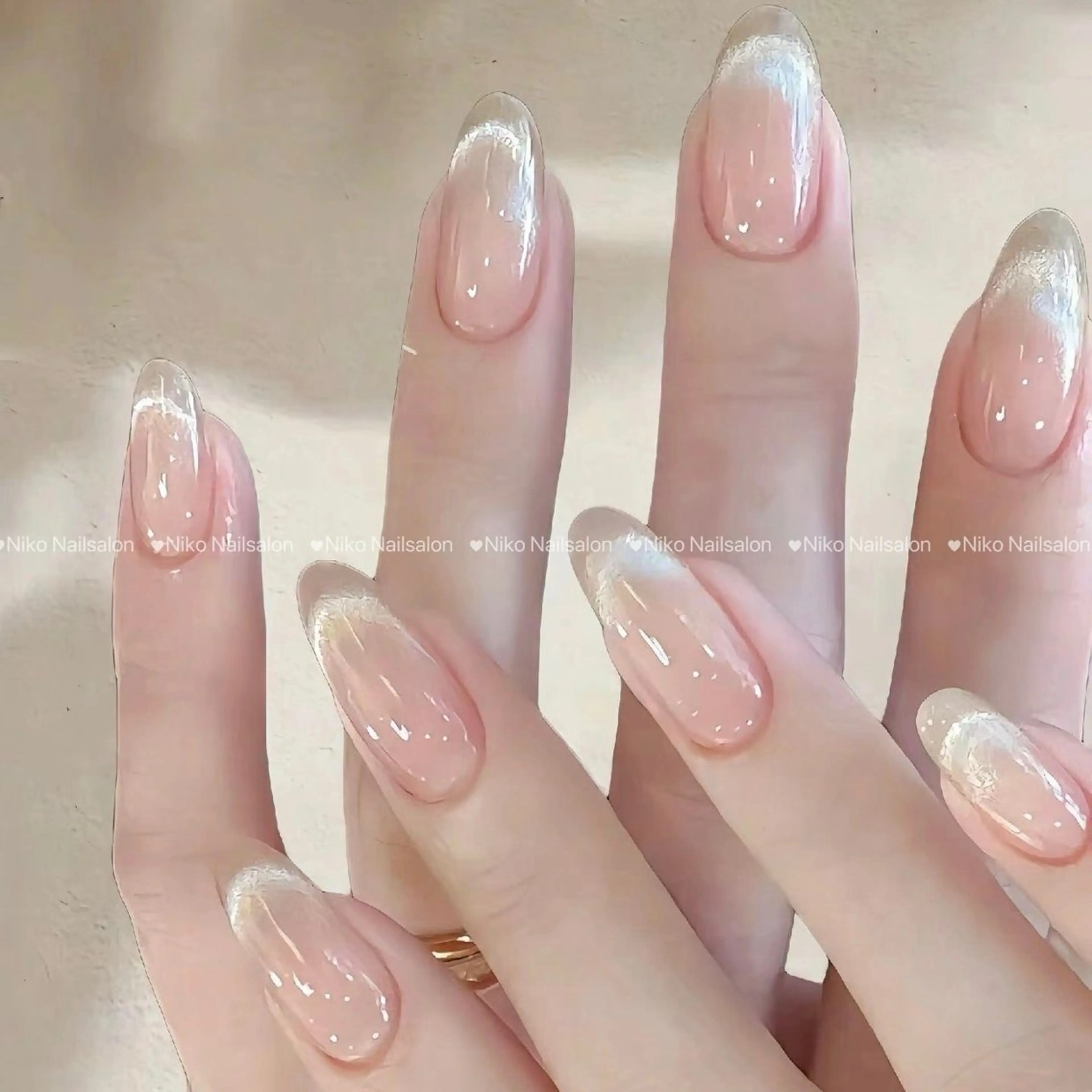 ネイル チークネイル 長さ出し フットネイル フレンチネイル ジェルネイル ハンドネイル Niko Nail salon 銀座本店のネイルデザイン