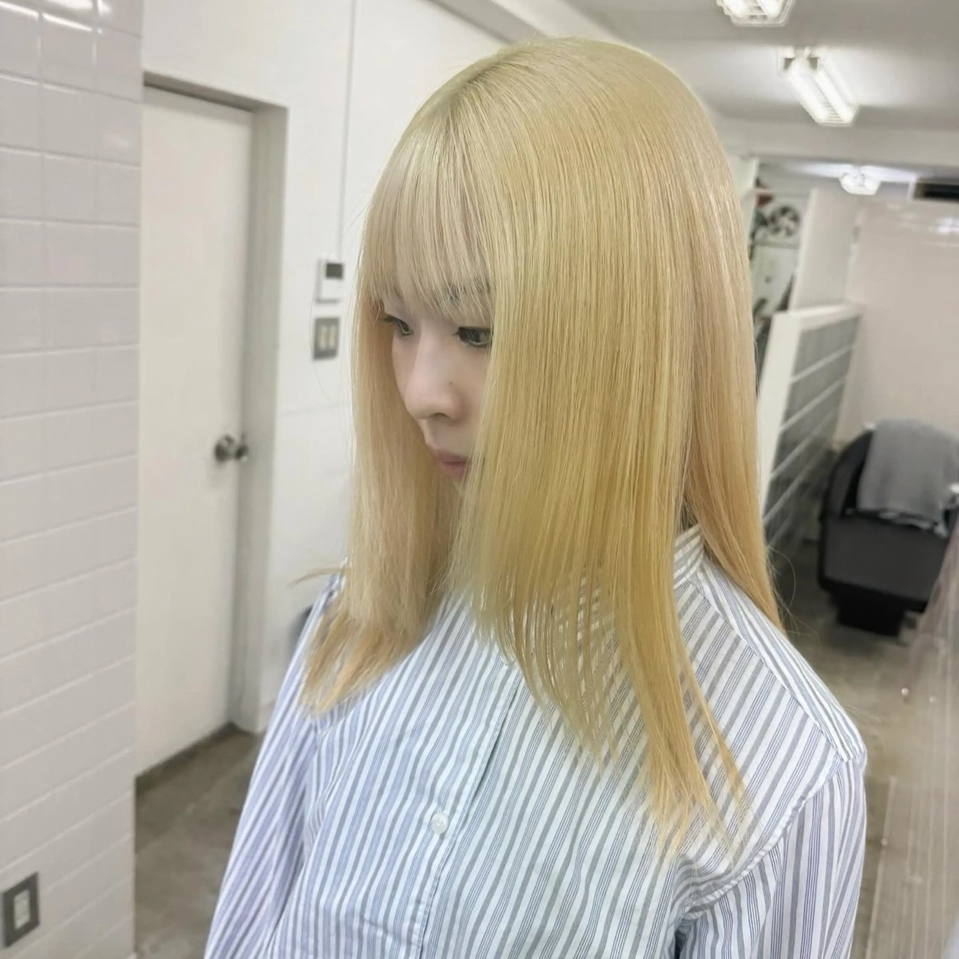 セミロング カラー 繭所属・こはる／ハードパーマ /癖毛風パーマ🧃のヘアスタイル