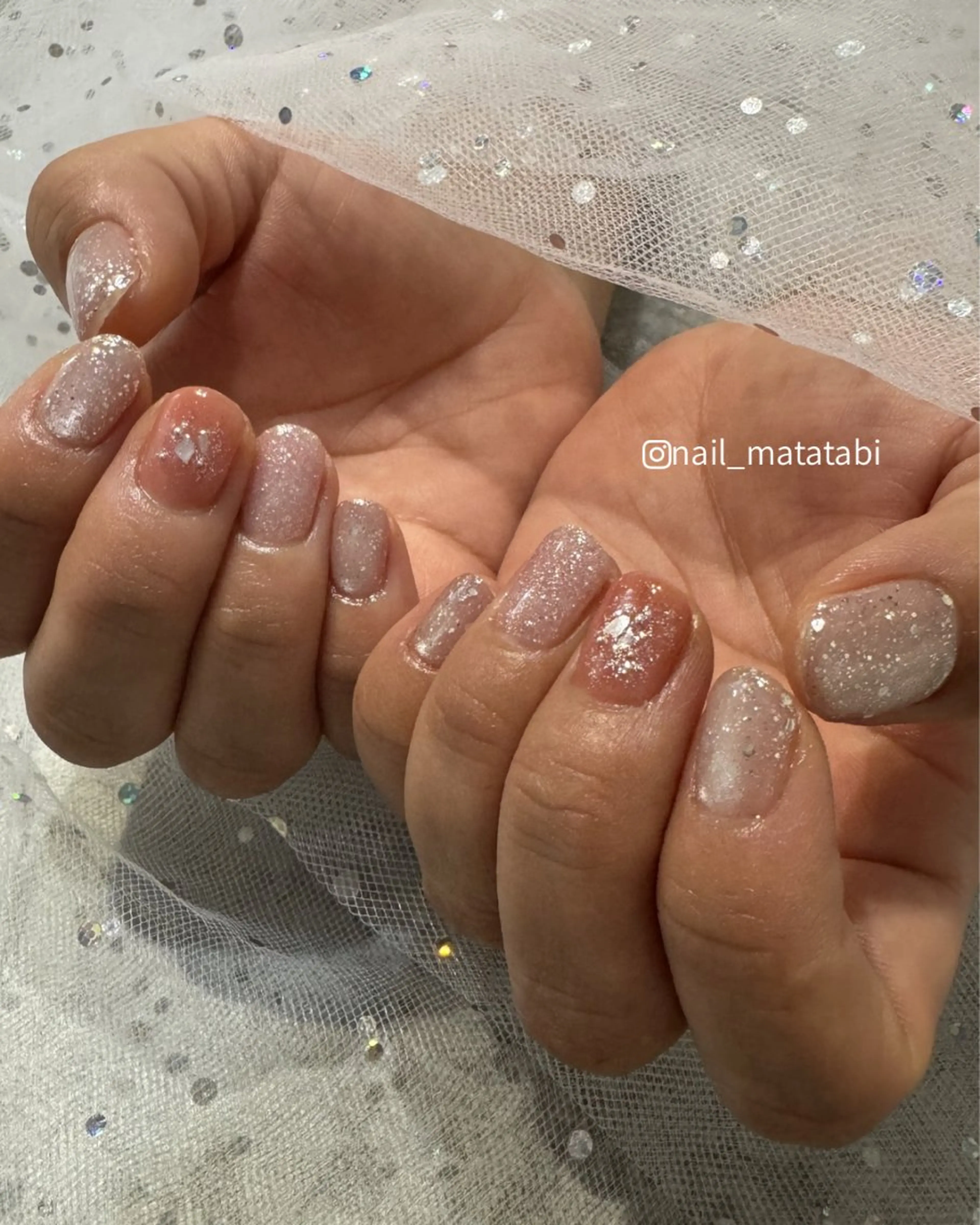 ネイル キラキラネイル ハンドネイル MATATABI. kumiのネイルデザイン