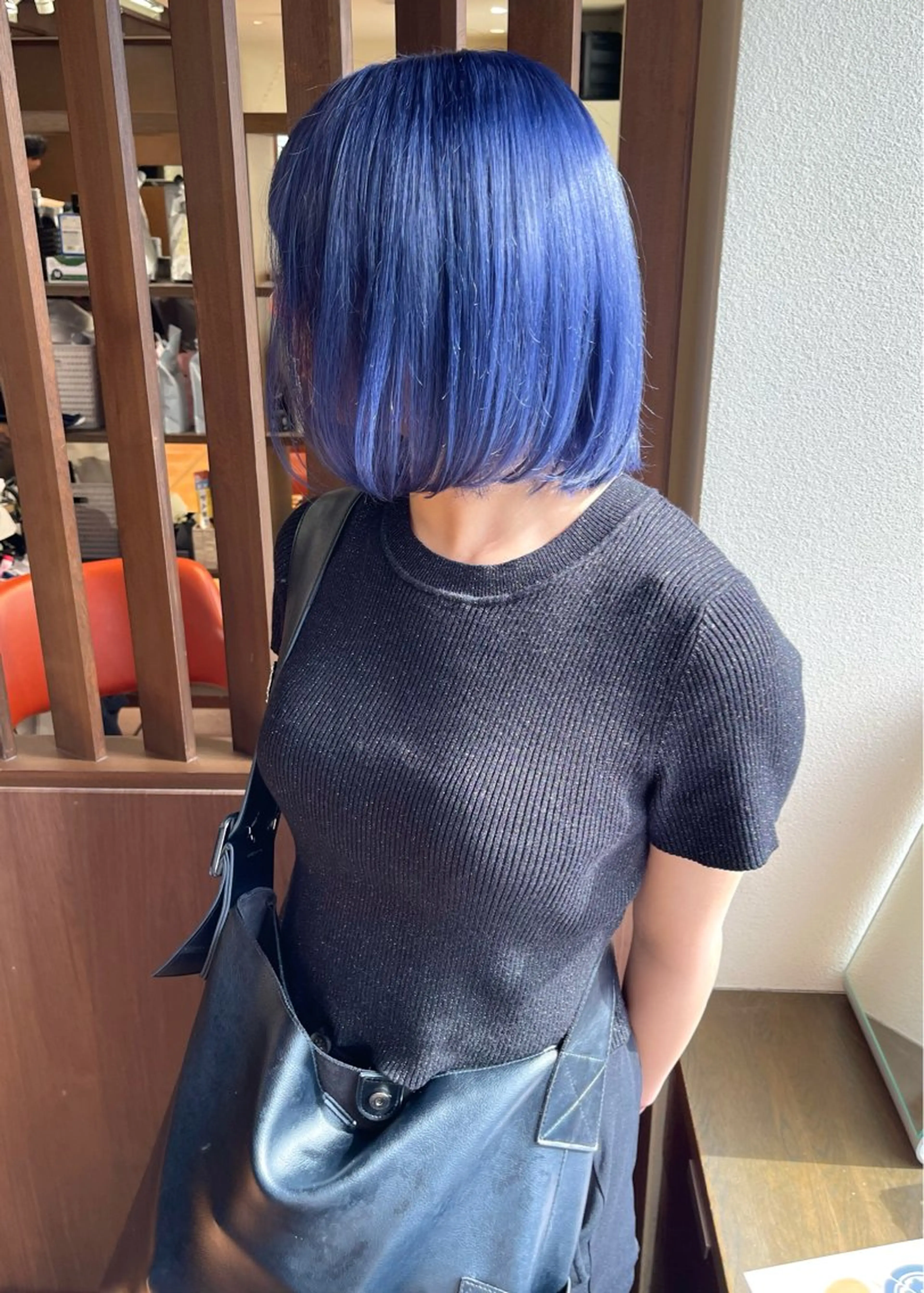 ショート カラー ブルーカラー ブルーラベンダー ラベンダーカラー カット ヘアカラー トリートメント 髪質改善ｶﾗｰ ｹｱﾌﾞﾘｰﾁ/ﾀﾑのヘアスタイル