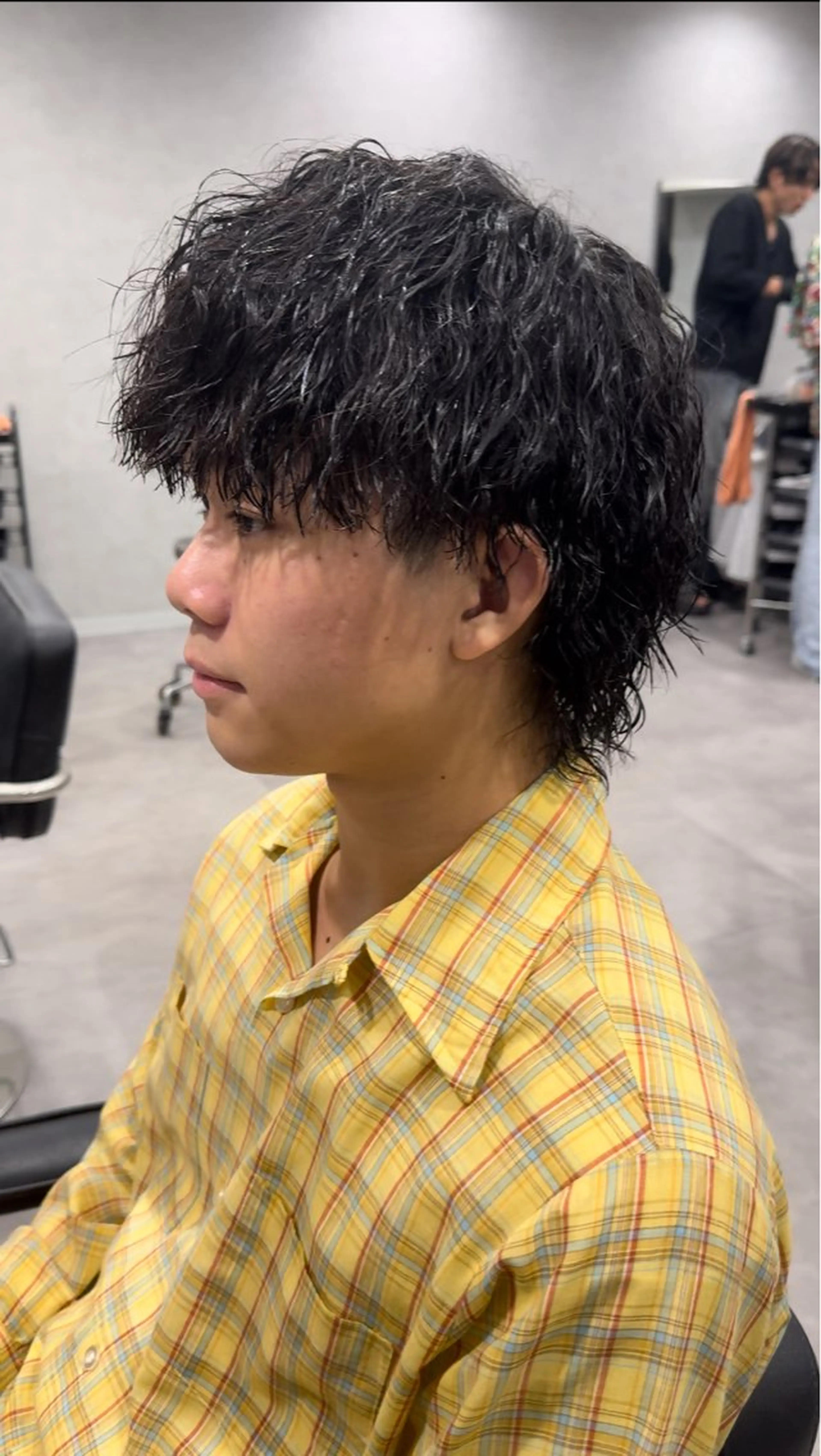パーマ メンズ 坂梨 健斗のヘアスタイル