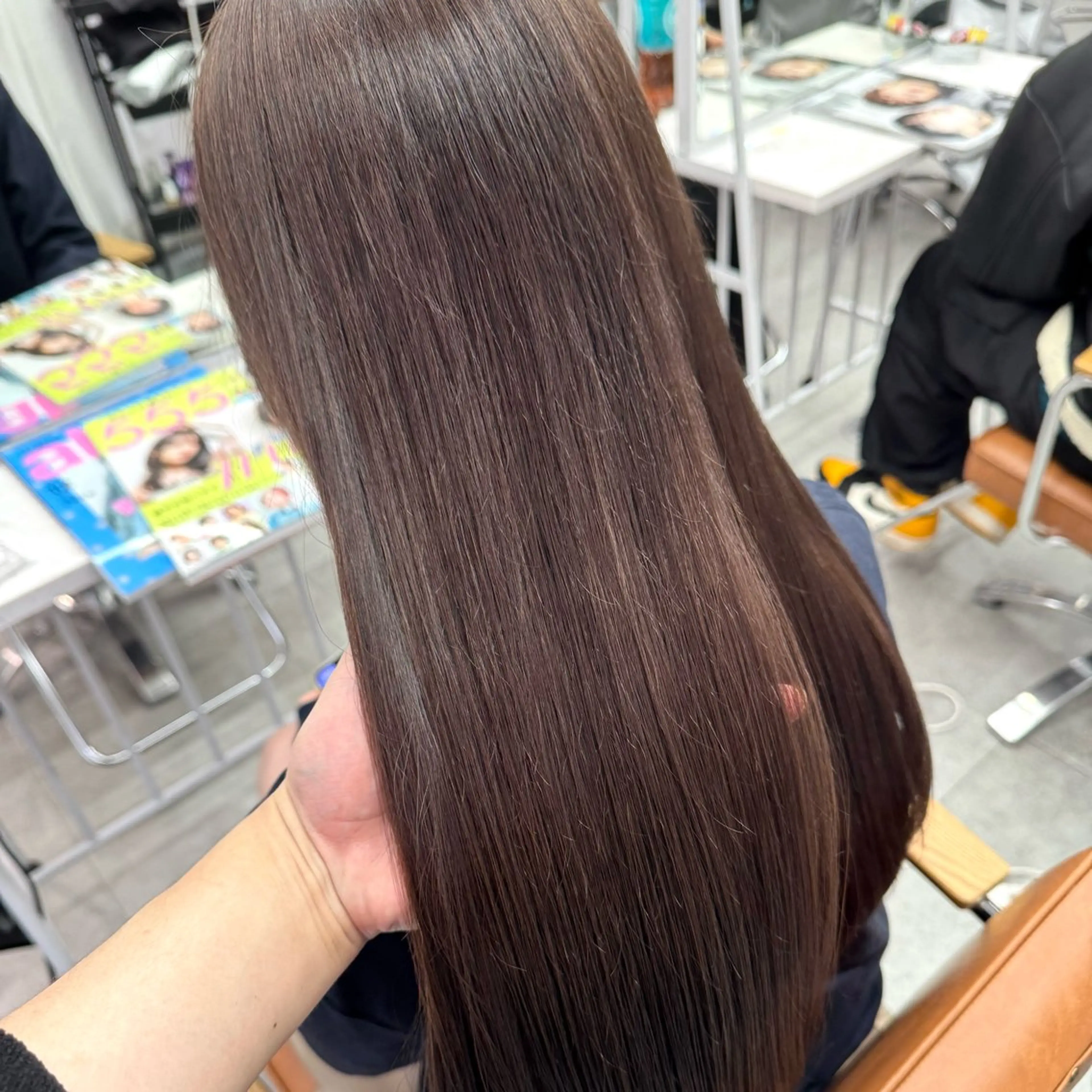 ロング カラー ヘアアレンジ ヘアカラー ブリーチなしカラー /新百合ヶ丘/安形翔のヘアスタイル