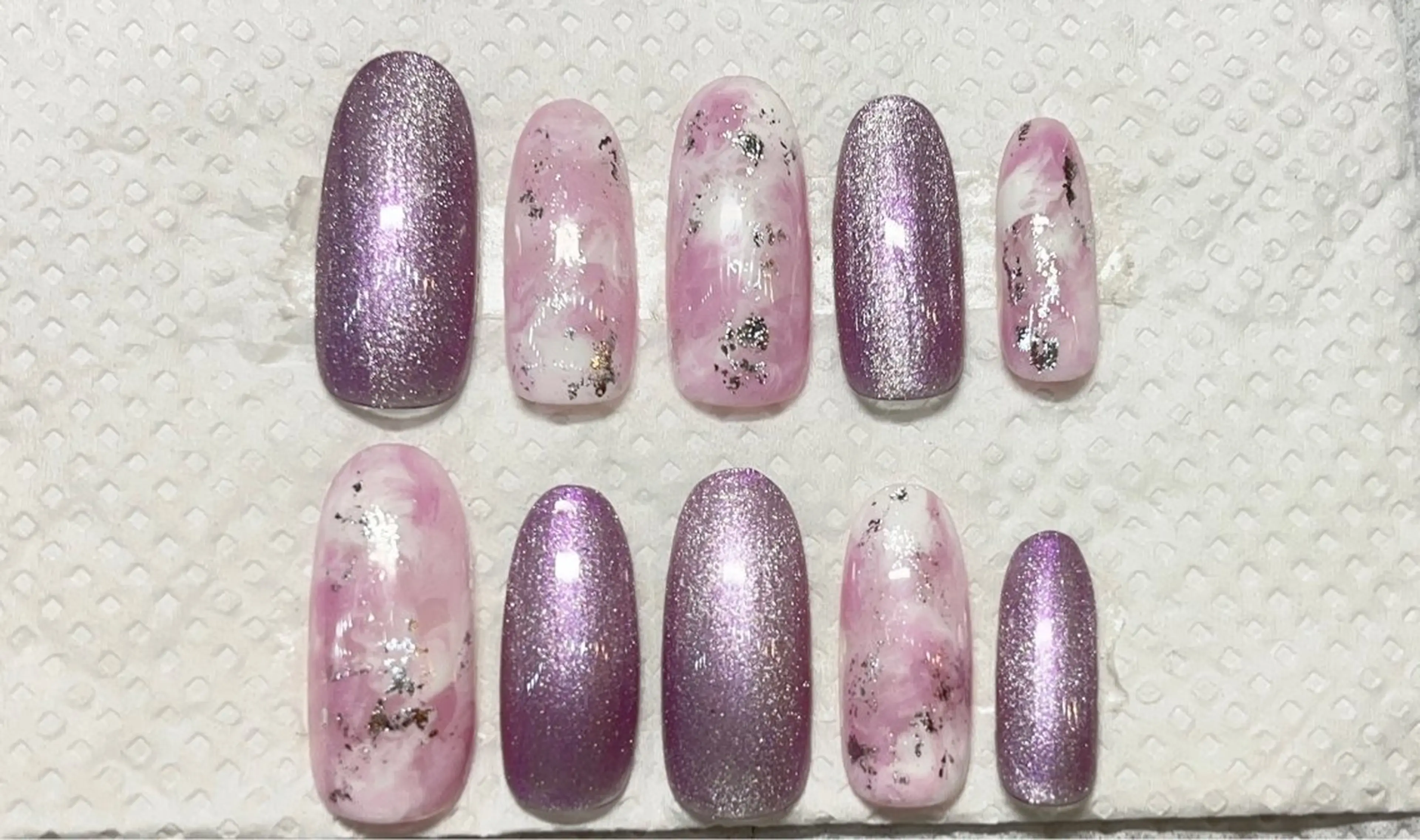 ネイル マグネットネイル ニュアンスネイル AngelCoco Tabataのネイルデザイン