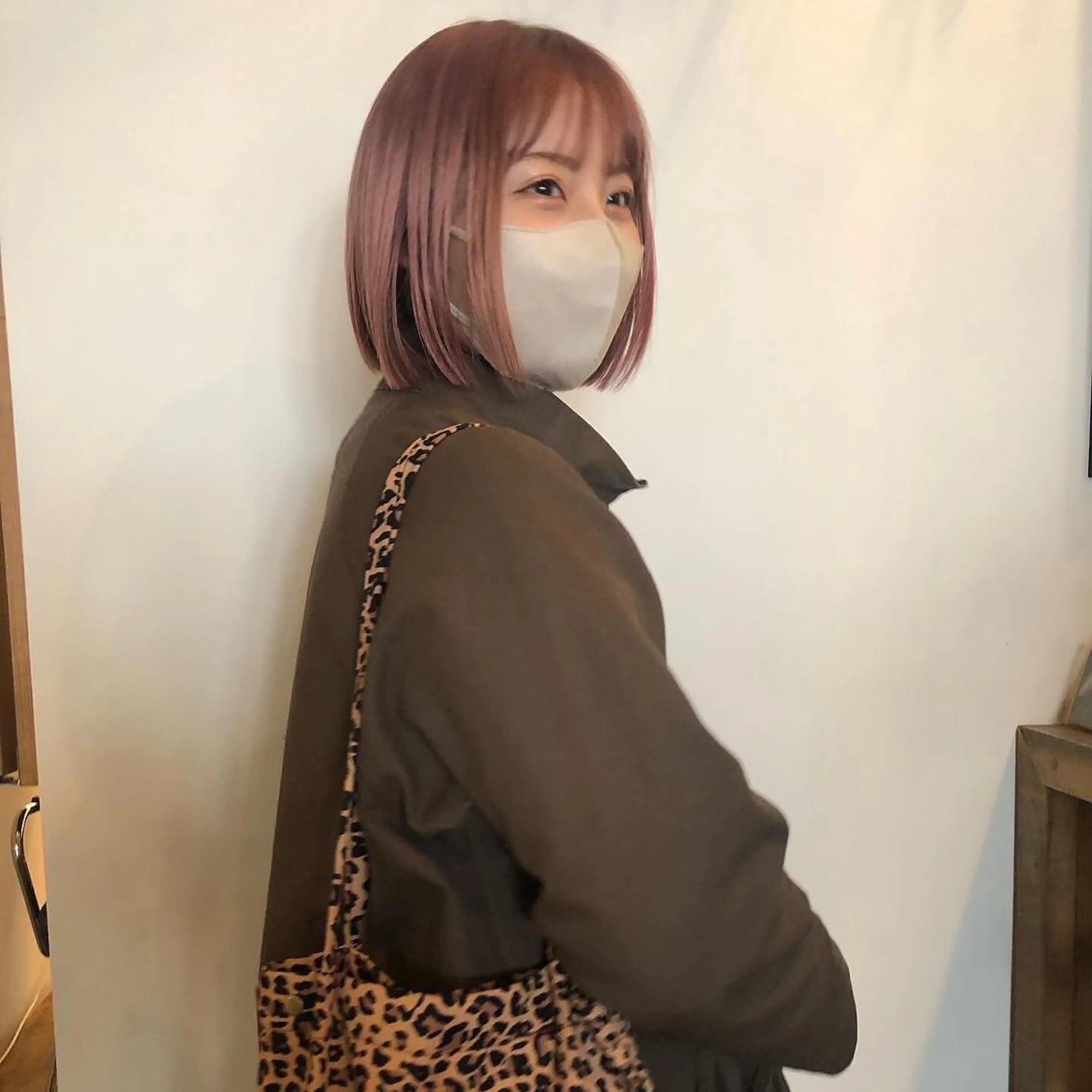 ショート カラー ピンクカラー ボブ ケアブリーチ/ボブ/ honoのヘアスタイル