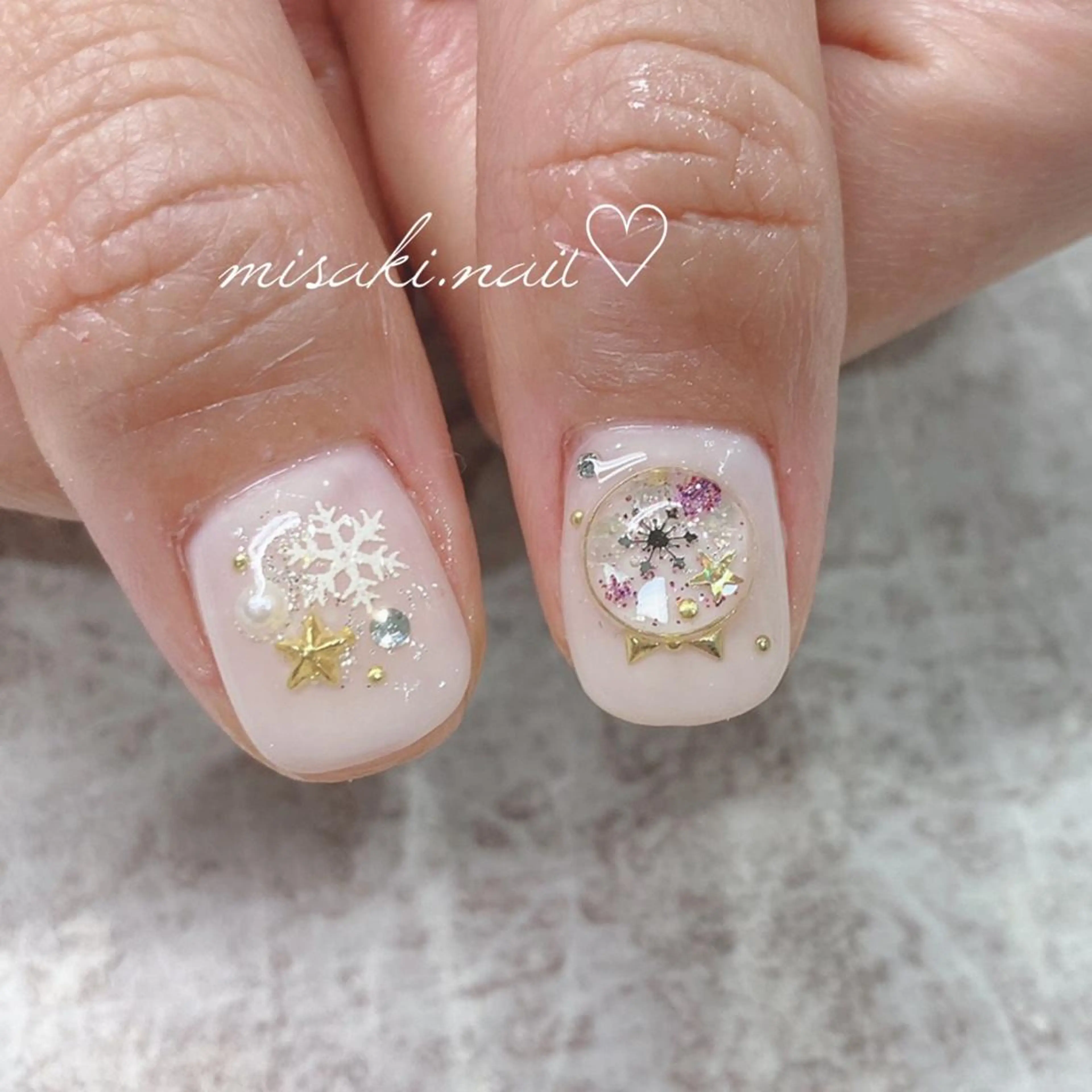 ネイル 韓国ネイル ワンホンネイル ハンドネイル nailsalon miinailsのネイルデザイン