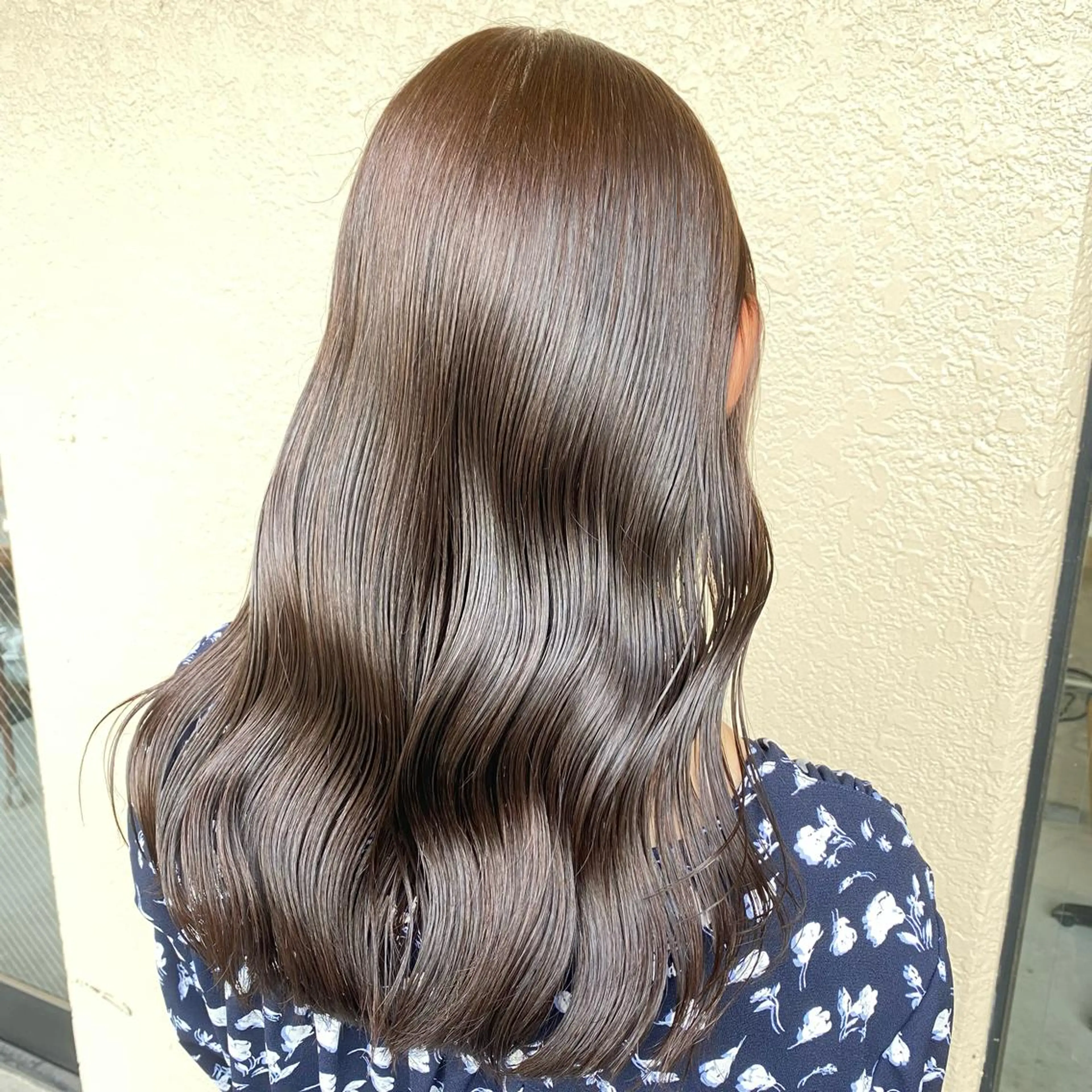 ロング カラー アッシュ アッシュグレー ベージュカラー ブリーチ ブラウンカラー カット ヘアカラー トリートメント 韓国レイヤー/ 顔周り💕田中将吾のヘアスタイル