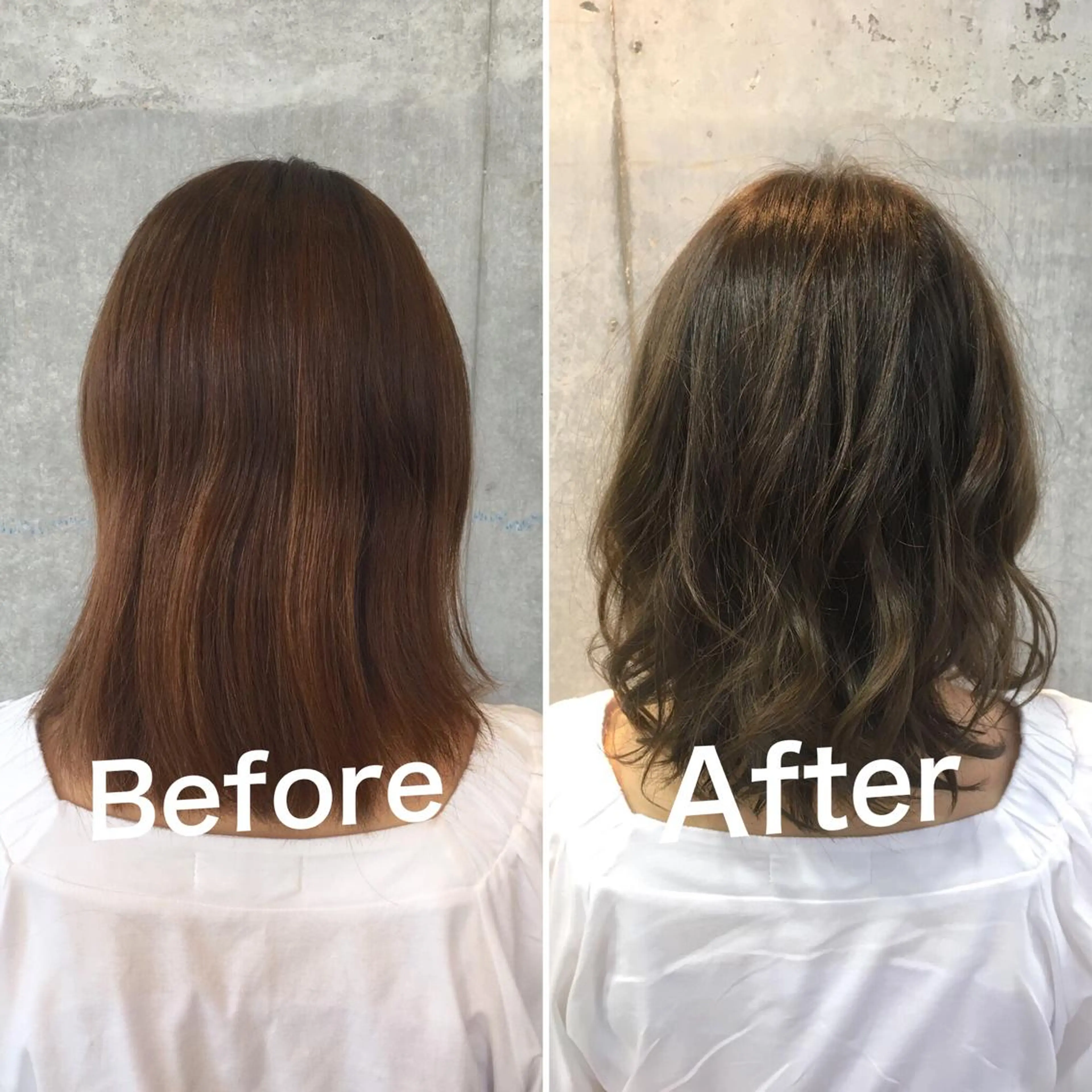 カラー アディクシーカラー オレンジ カット トリートメント 佐瀬竜矢PRIMAL /portのヘアスタイル