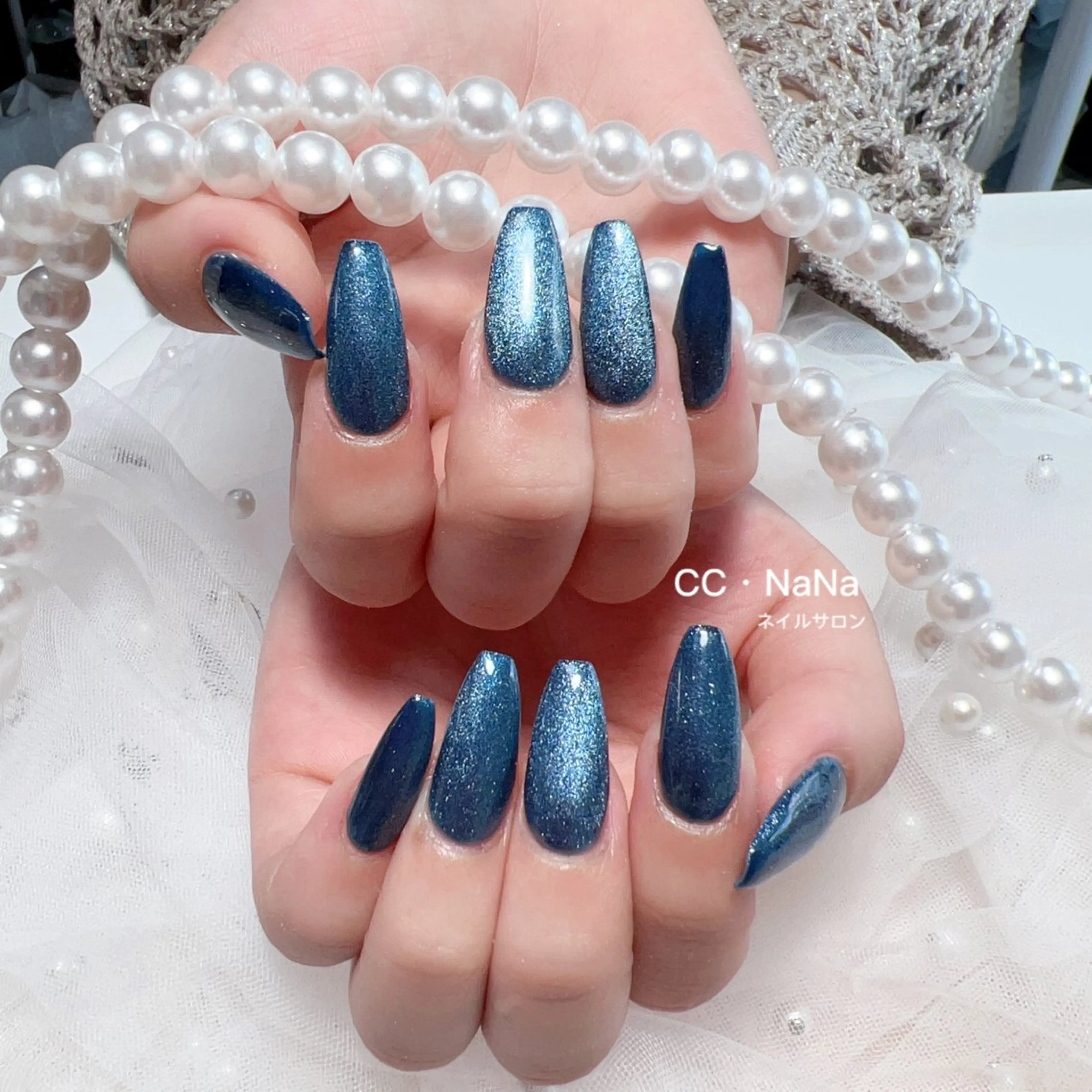 ネイル スカルプネイル ハンドネイル 💎CC・NaNa 韓国風ネイル🌙Cのネイルデザイン