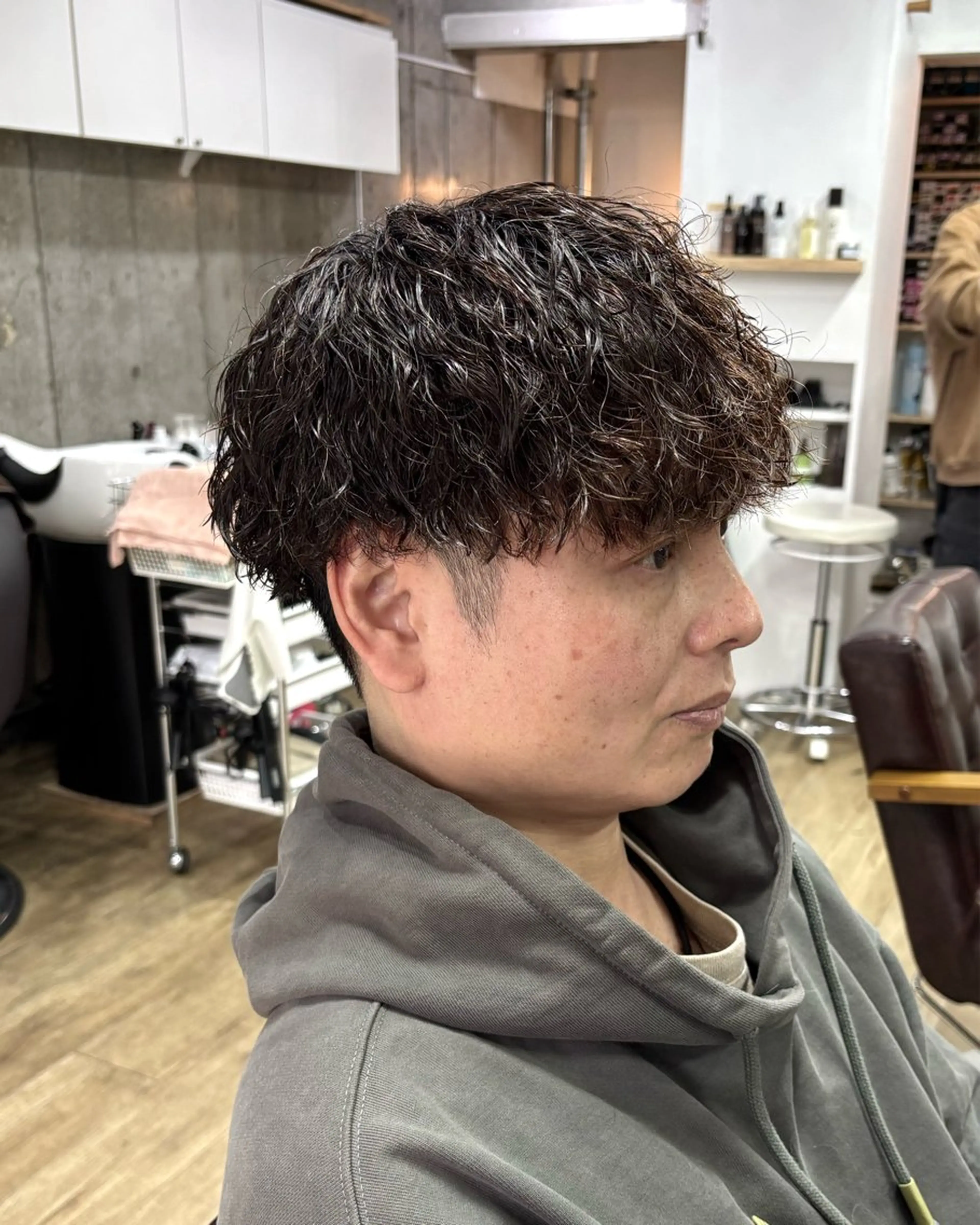 パーマ メンズ マッシュ カット パーマ homme, famille raugh【オム・ファミーユ・ラグ】所属・【メンズ特化】パーマ /マッシュ/たいちのヘアスタイル