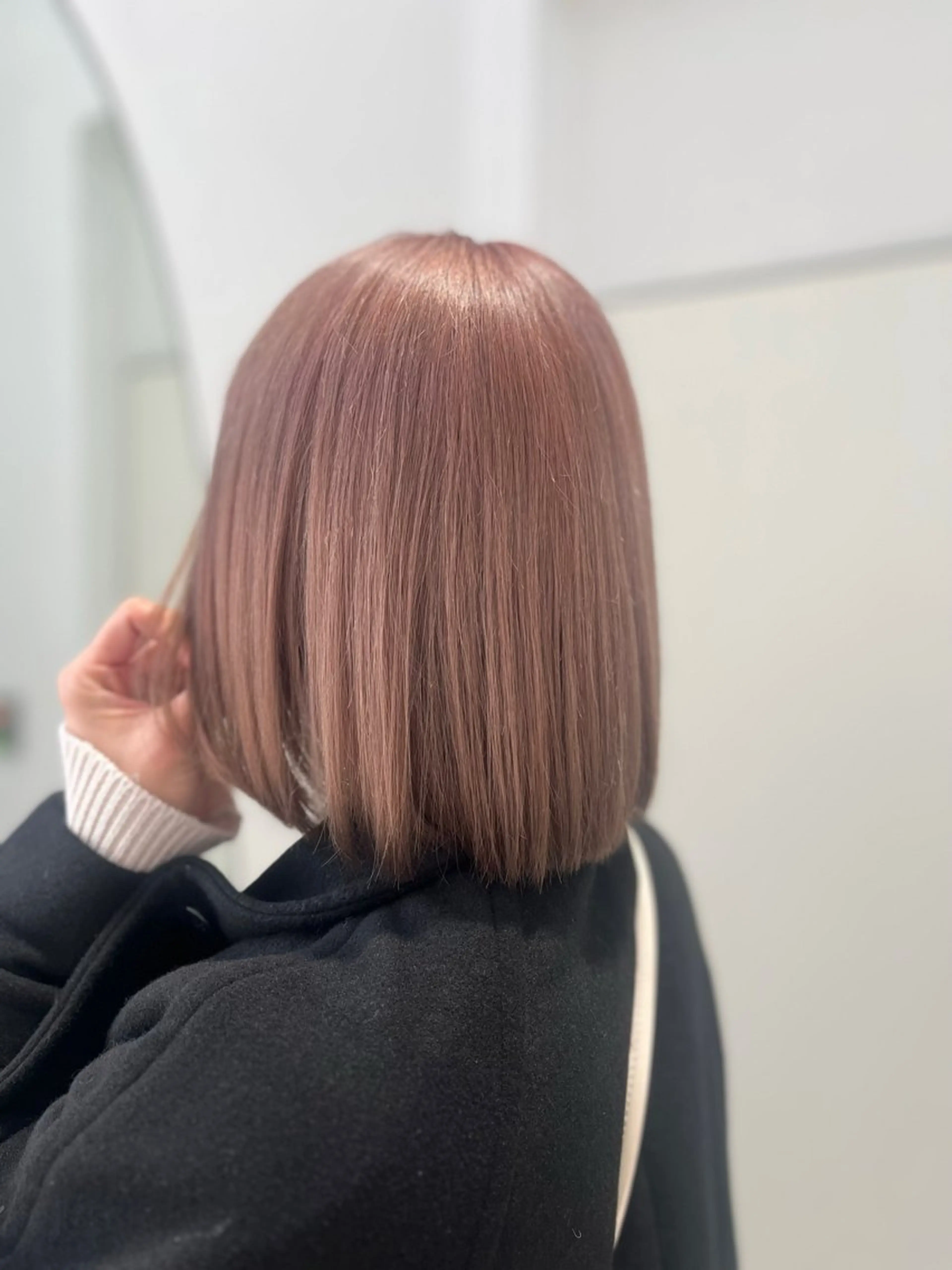 ミディアム カラー ベージュカラー ピンクカラー ピンクベージュ 🦋🫧艶髪カラー 🫧🦋あいりのヘアスタイル