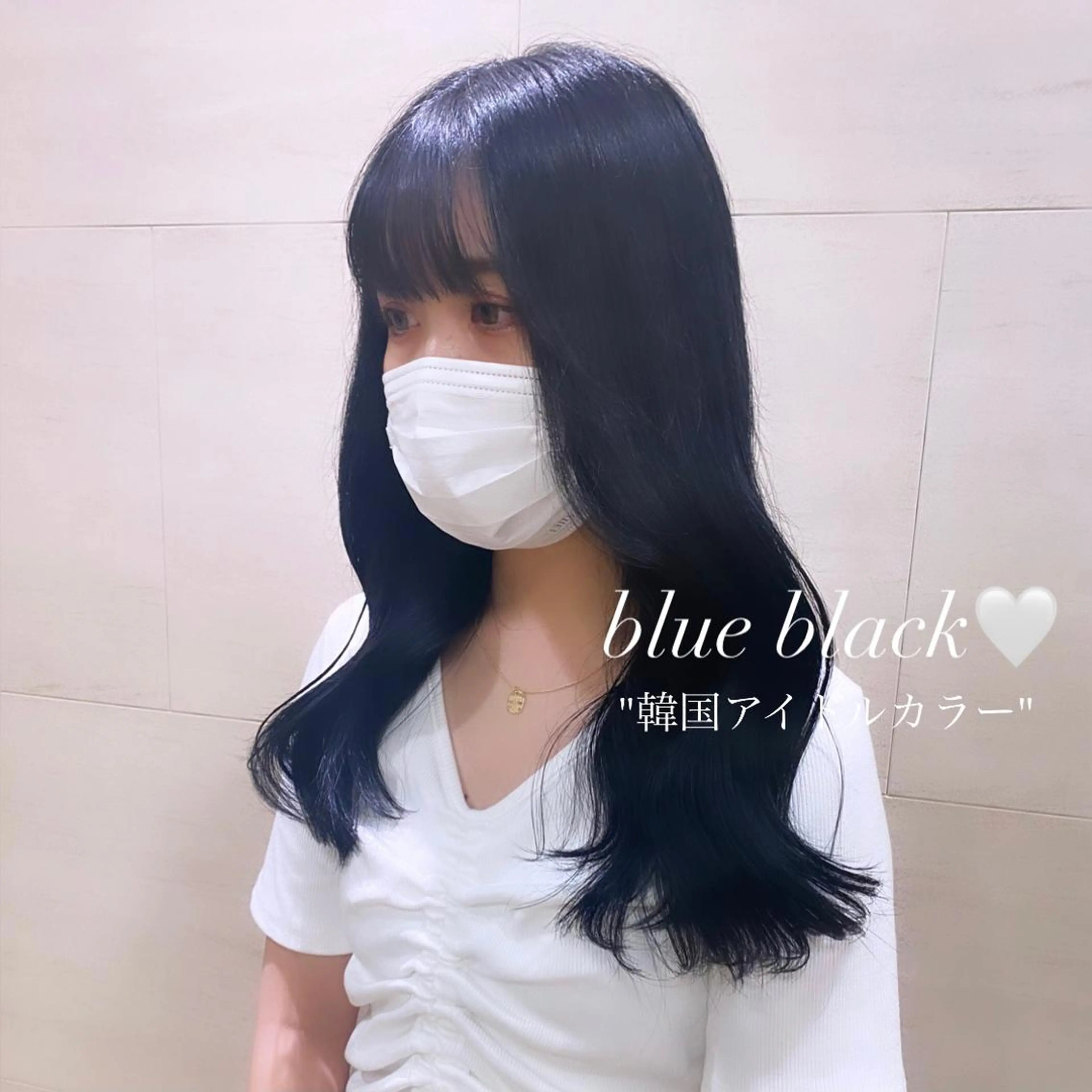 セミロング カラー 透明感カラー ブリーチなしWカラー 🎀韓国ヘア/amiのヘアスタイル