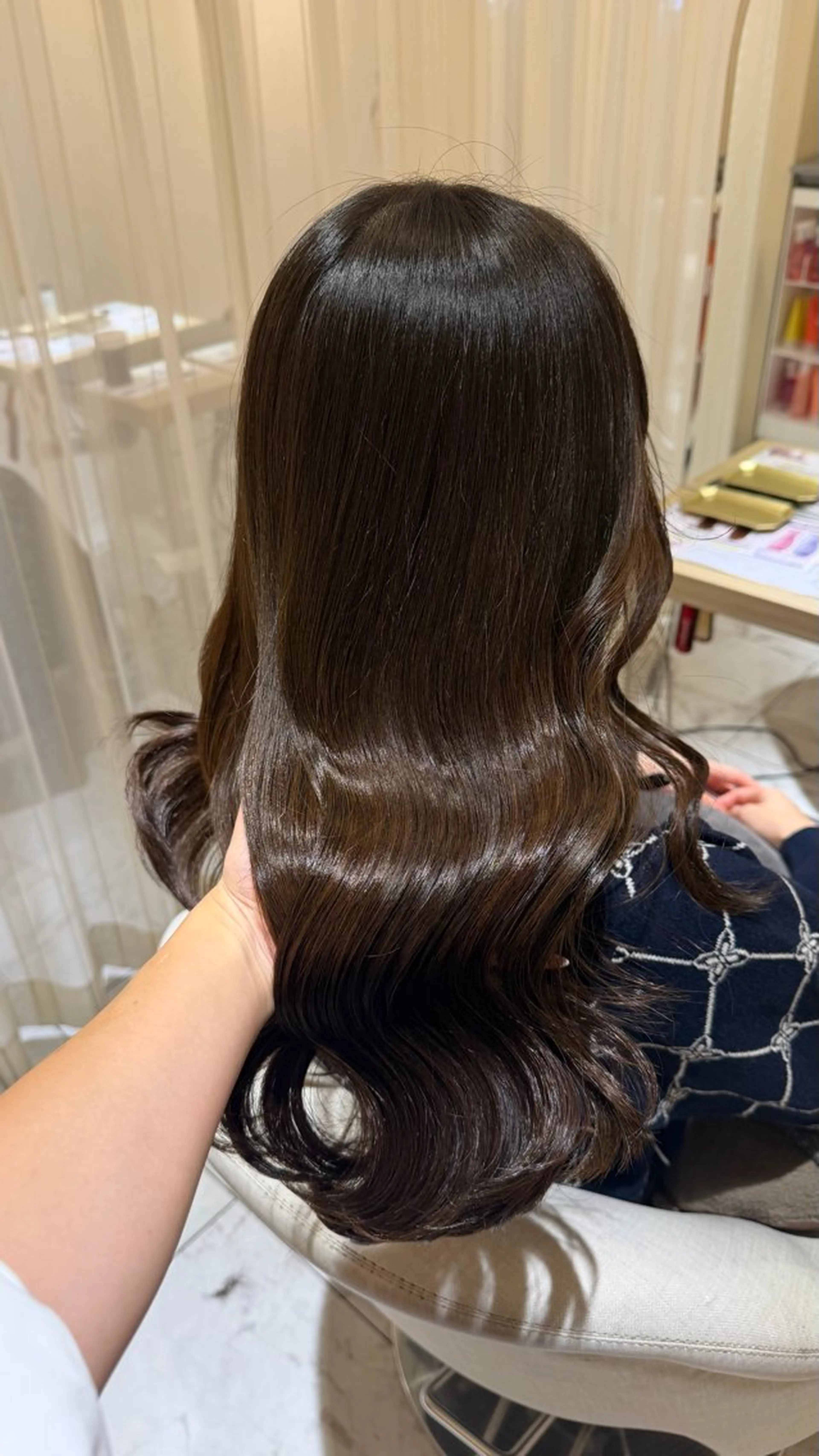 ロング カラー カット ヘアカラー トリートメント ヘッドスパ マホ/日吉/髪質改善 /レイヤー/ガーリーのヘアスタイル