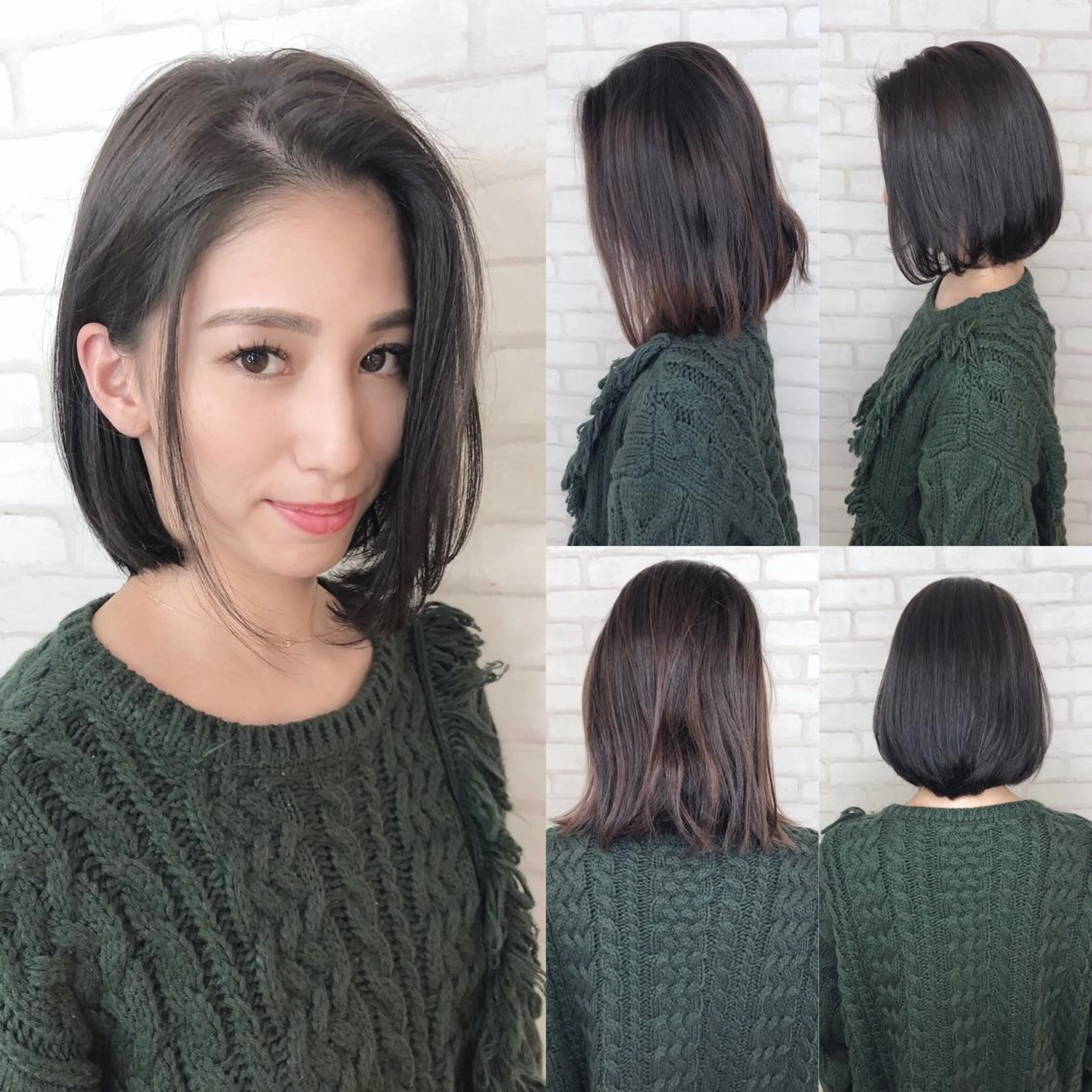 ミディアム カラー アビリタ 警固のヘアスタイル