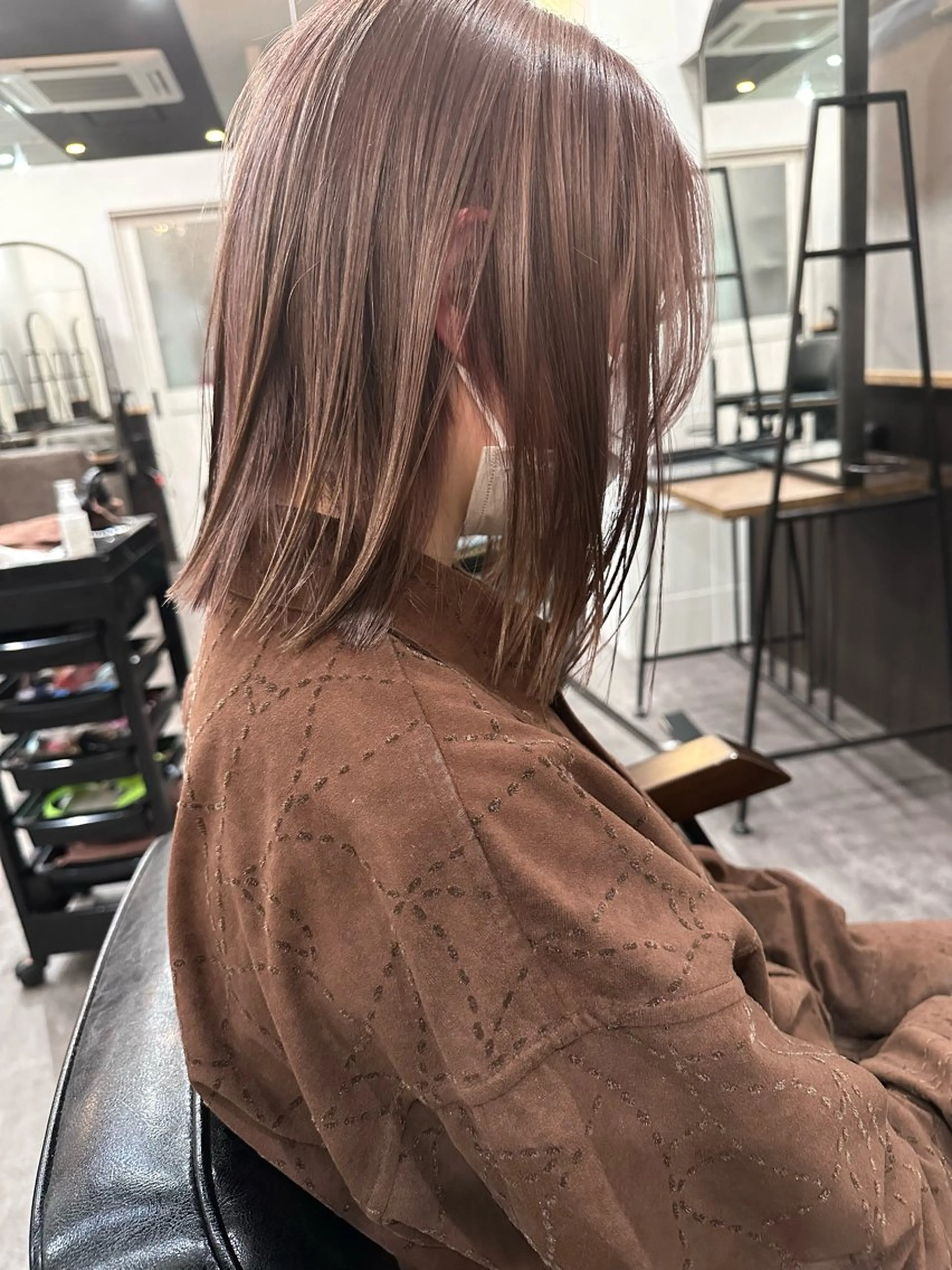 ミディアム ヘアカラー トリートメント 💖透明感カラー HAYATO💖のヘアスタイル