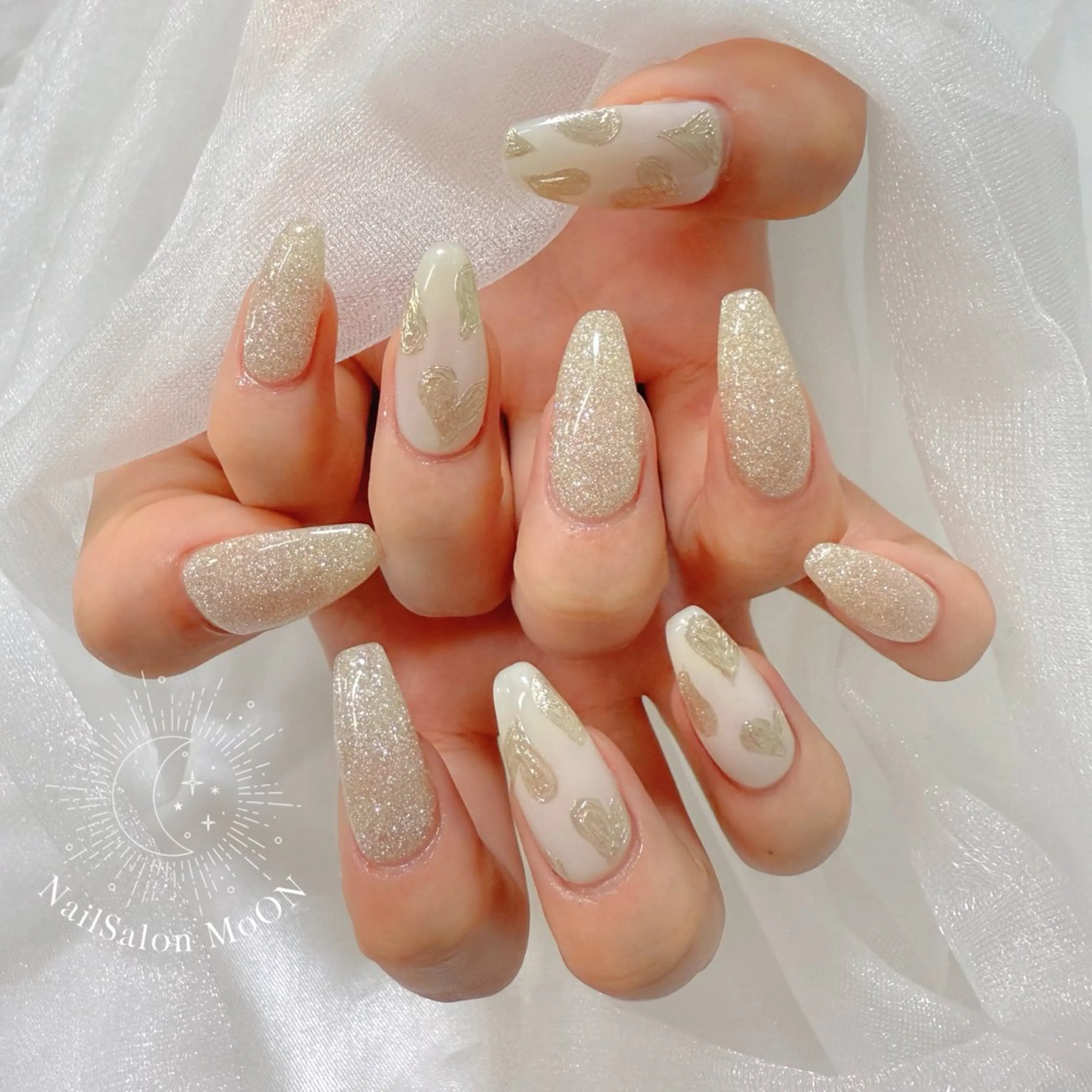 ネイル ハンドネイル ハンドケア MoON...❤︎ MeGuのネイルデザイン