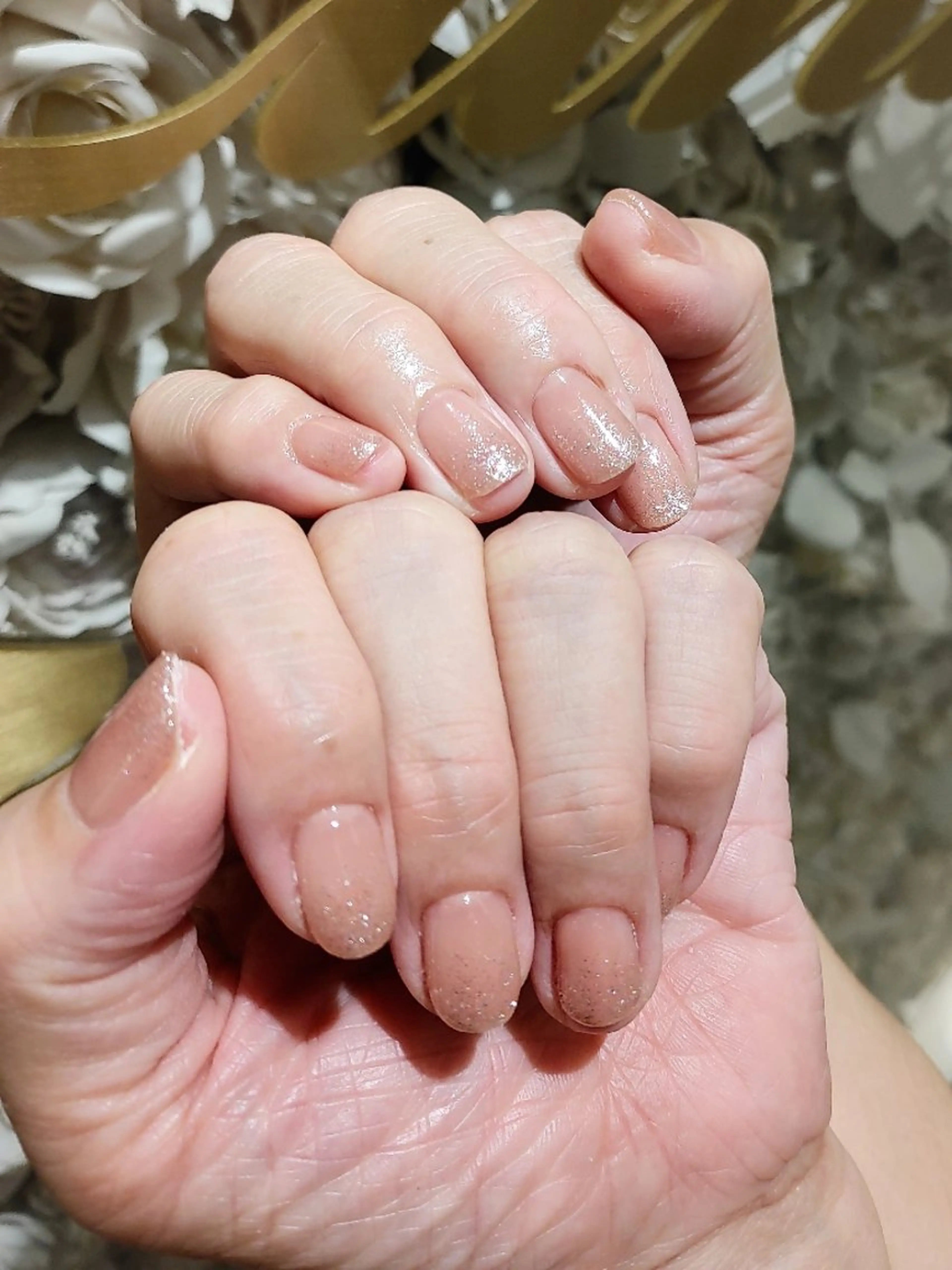 ネイル グラデーション ラメ(グリッター) ラメグラデーション La Luna アヤカのネイルデザイン