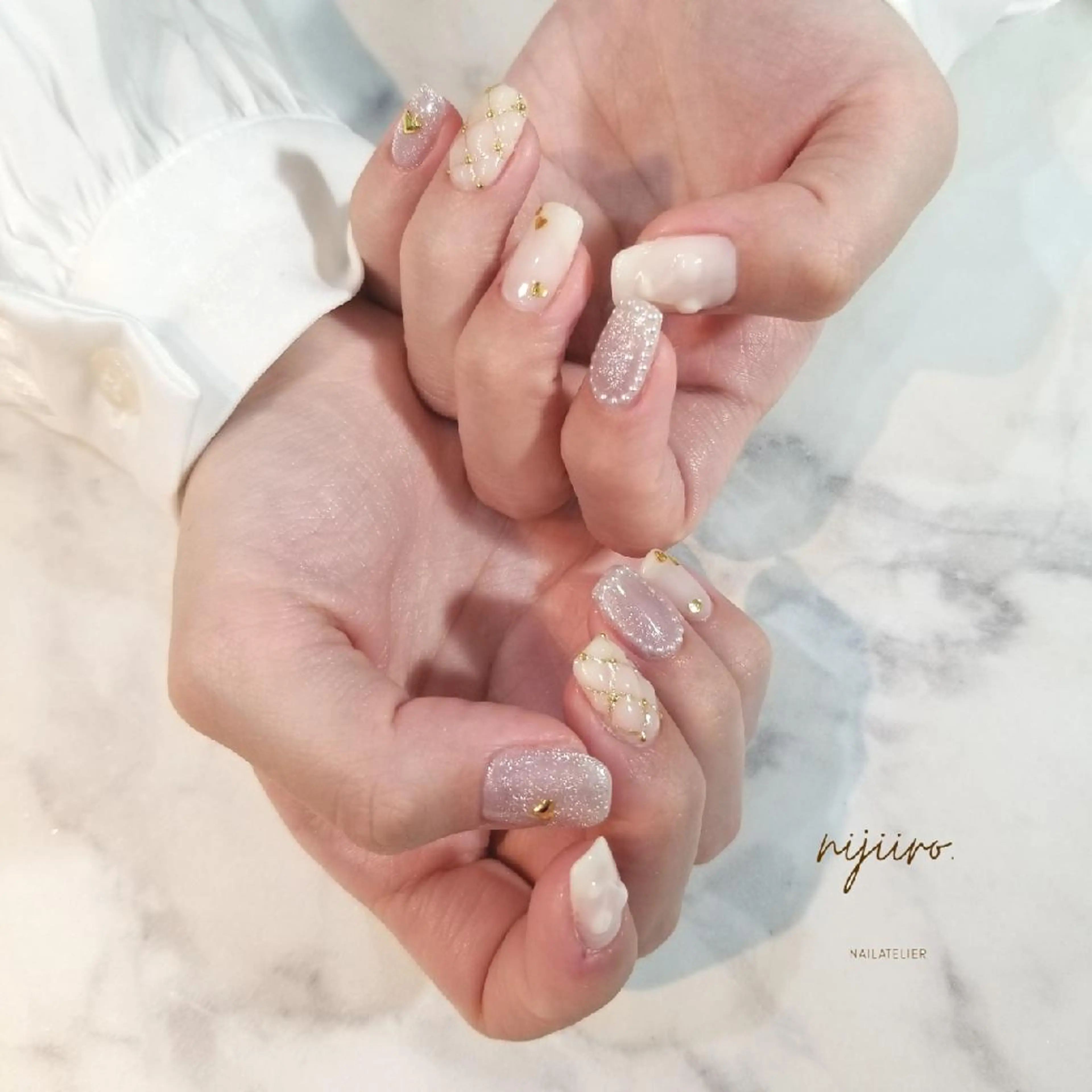 ネイル ハンドネイル nailatelier nijiiro.所属・nijiiro🌈 サトウのネイルデザイン