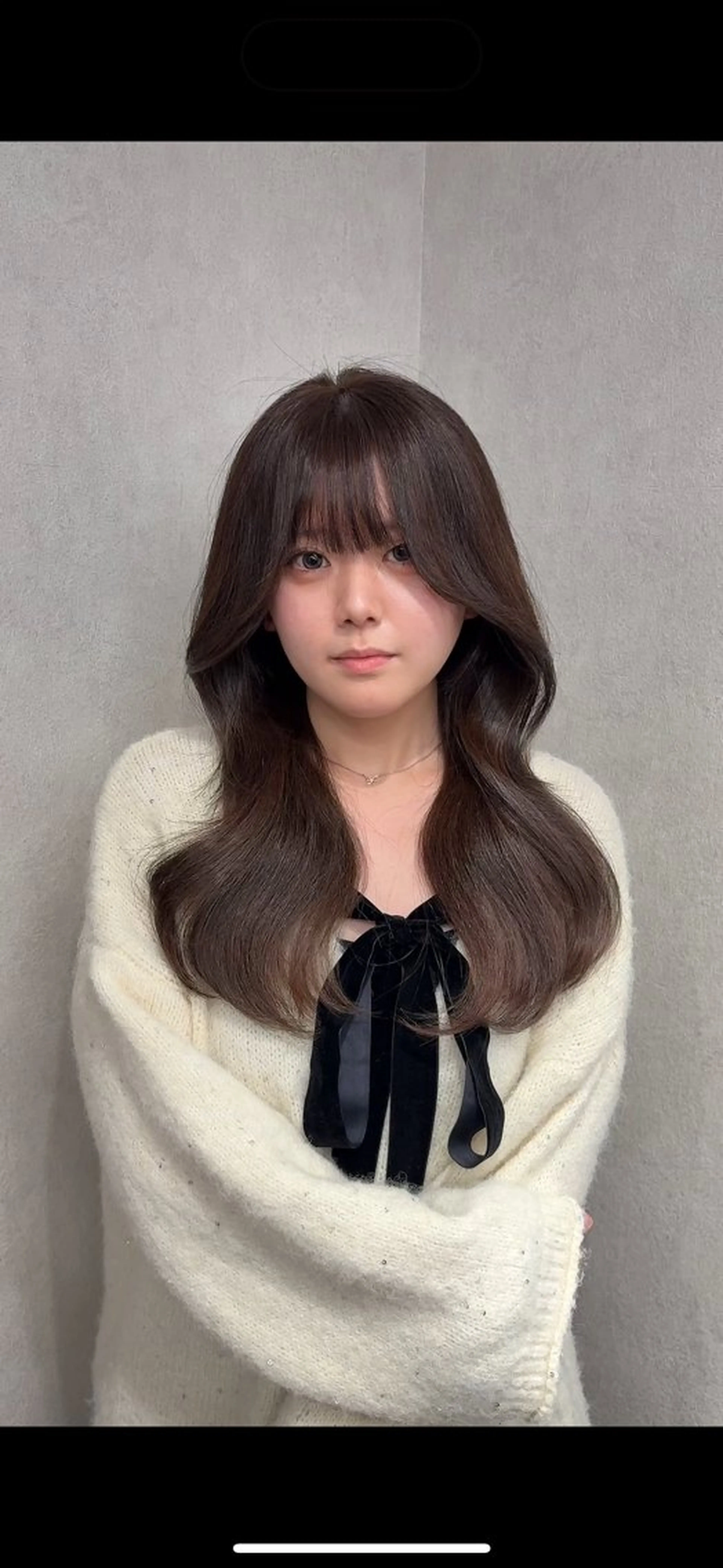 セミロング カラー VIEW YOKOHAMA所属・透明感カラー ／kana‎🤍のヘアスタイル