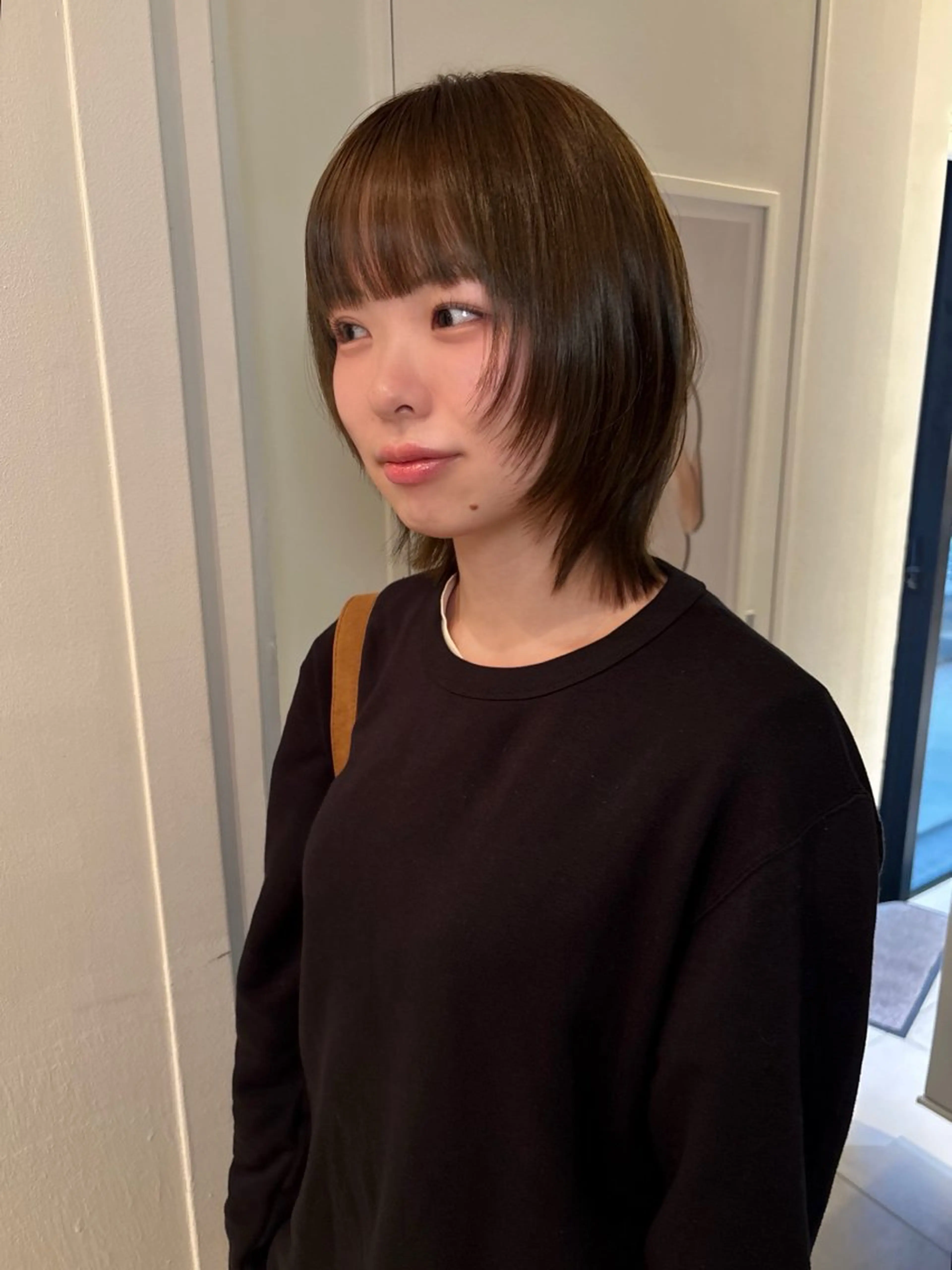 ミディアム カラー カット ヘアカラー riria/ボブ /ブラウンカラー🎀のヘアスタイル