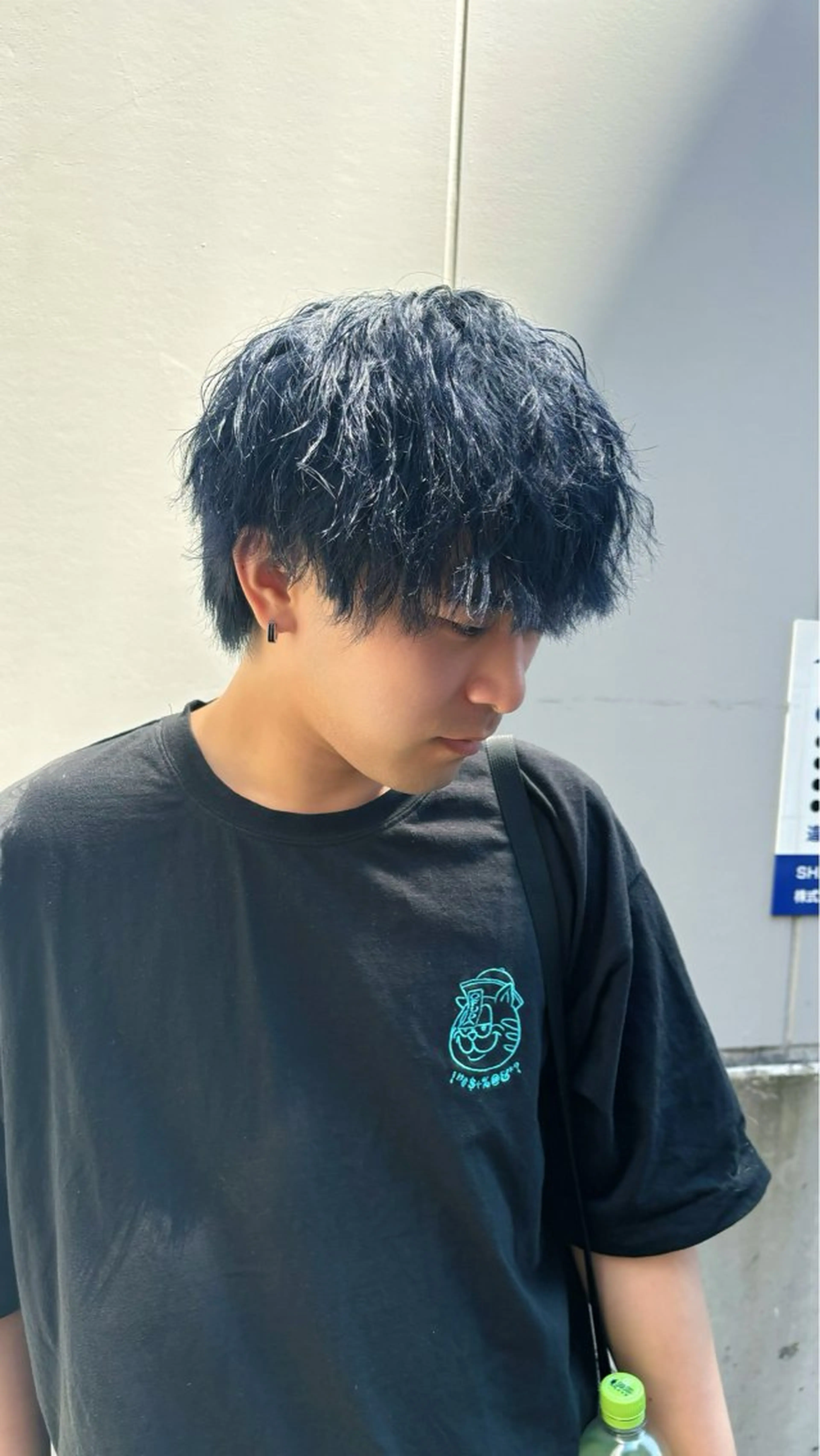 ショート カラー パーマ メンズ メンズブリーチ メンズハイトーン メンズ韓国風 メンズウルフカット ブリーチ ヘアカラー トリートメント 🐶ひかる🐶 JILLSTUDIOのヘアスタイル