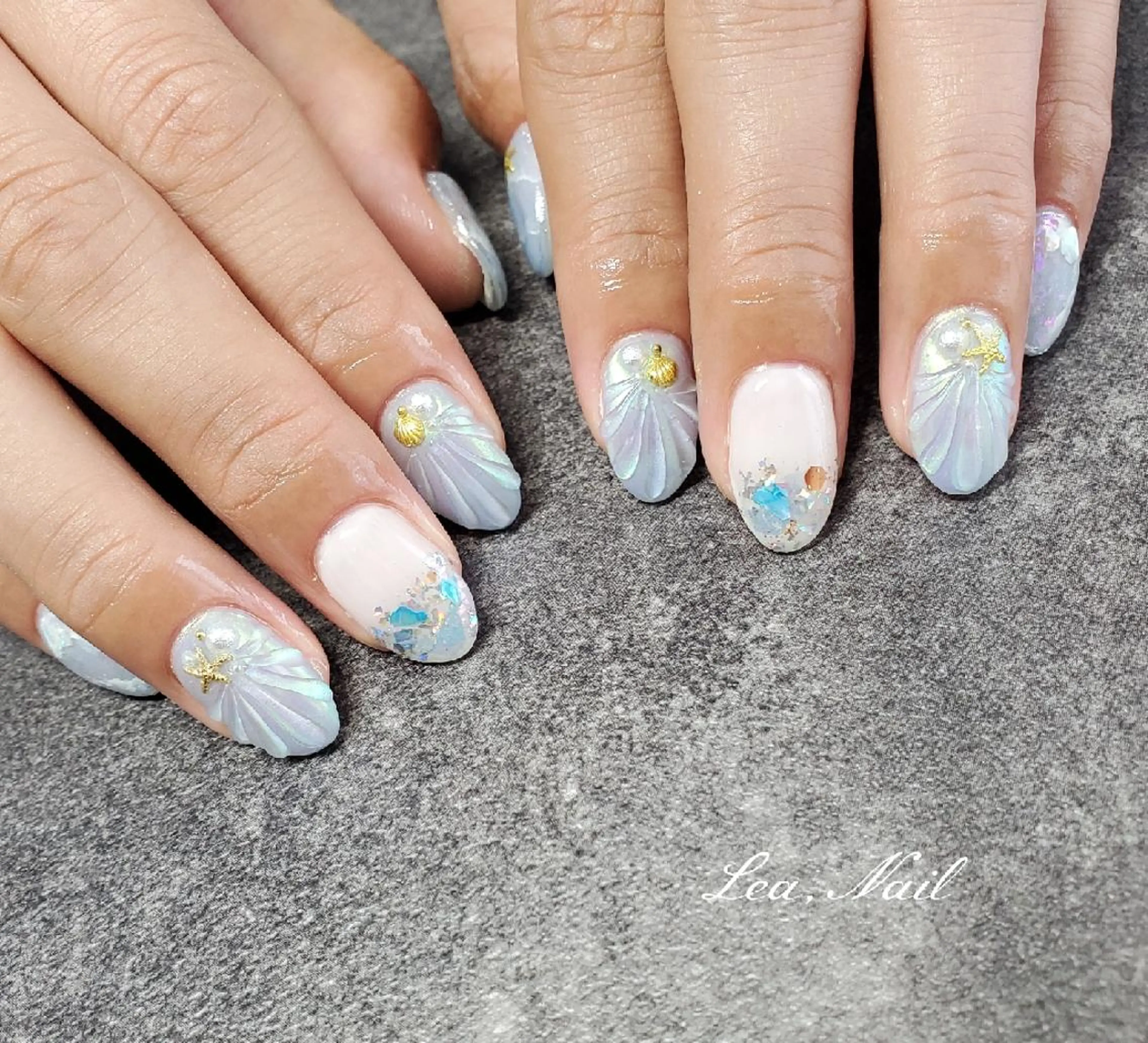 ネイル 持ち込み ハンドネイル Lea,Nail所属・松橋 愛のネイルデザイン