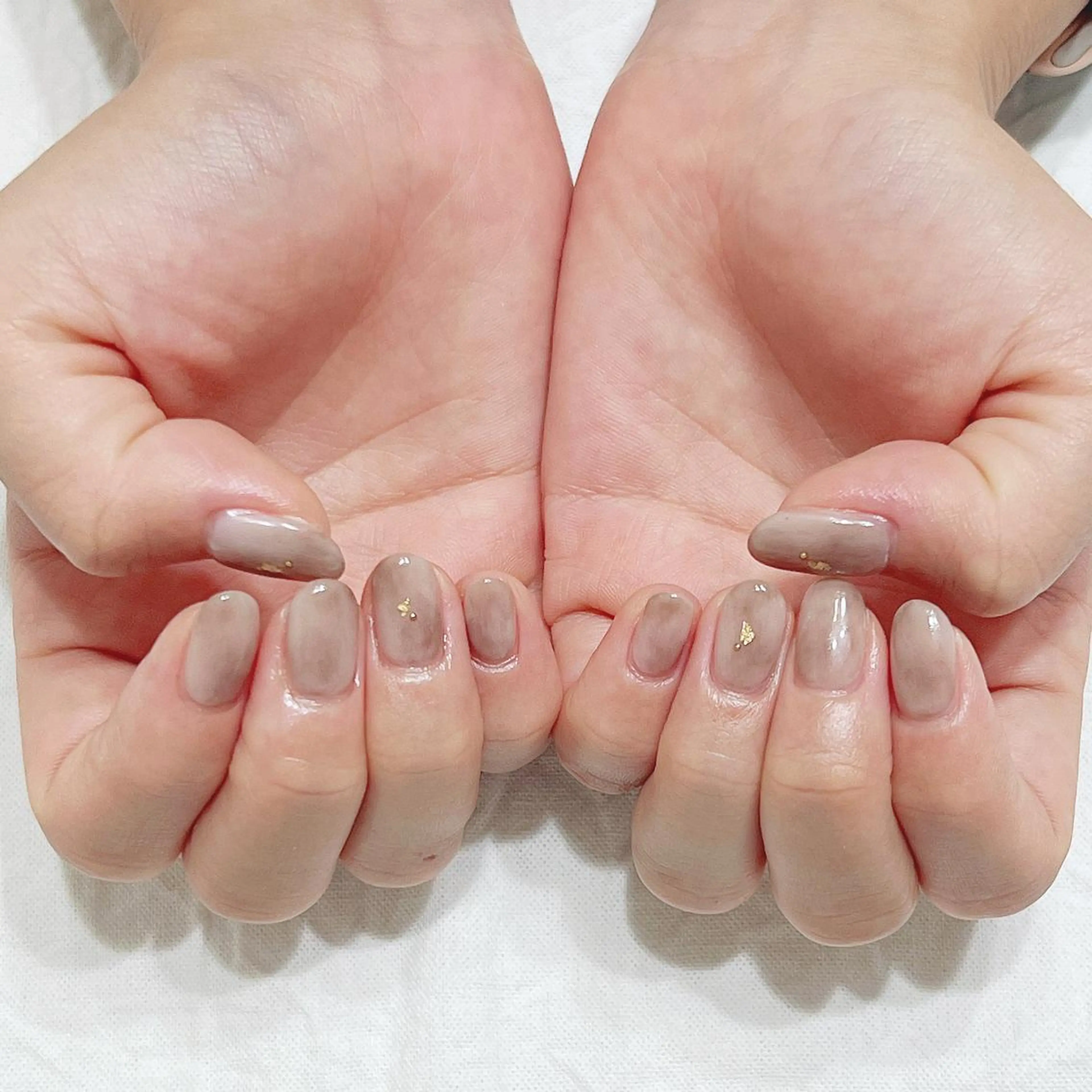 ネイル ラメ(グリッター) ミラーネイル ハンドネイル peaberry nailのネイルデザイン