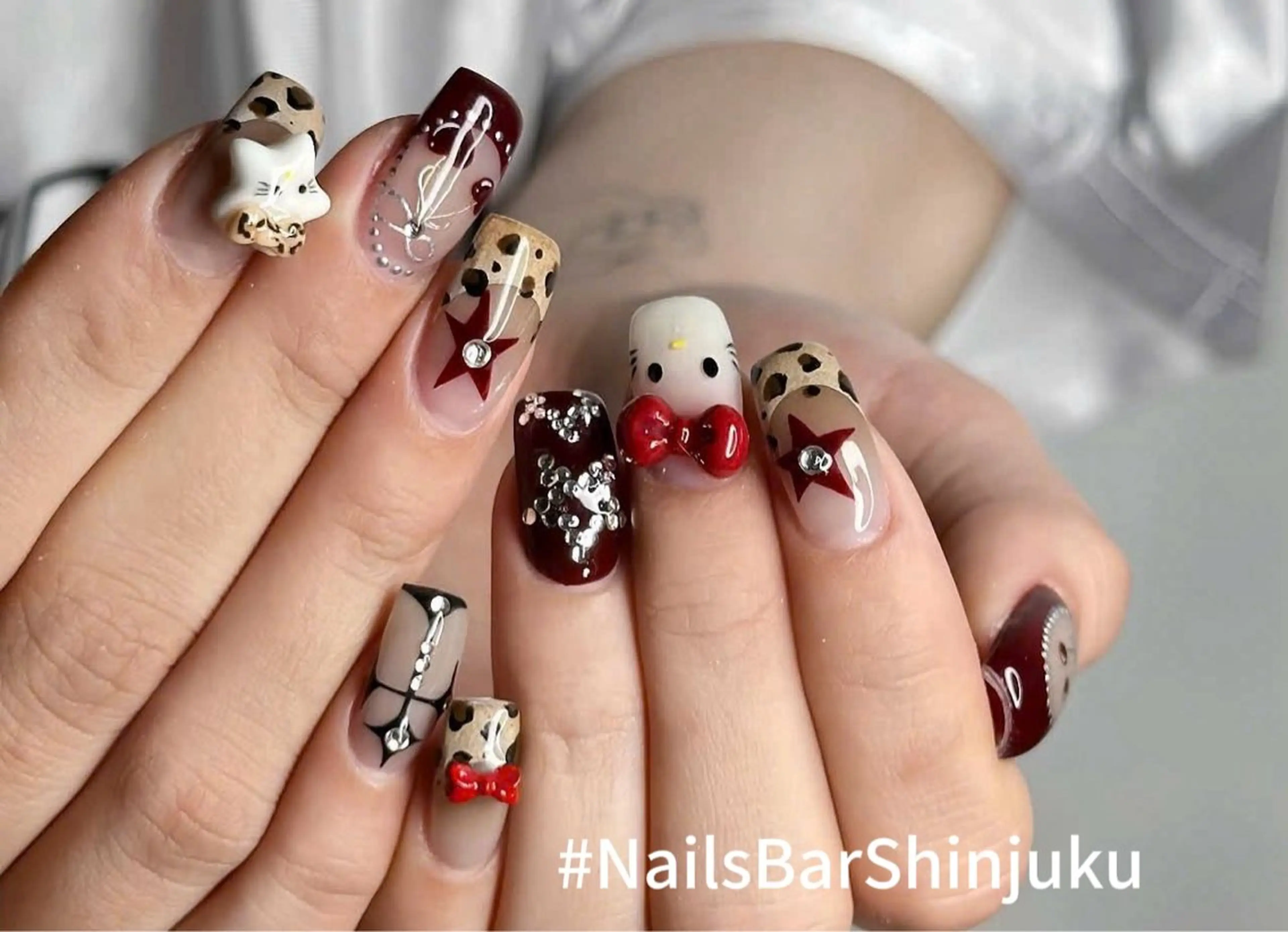 ネイル 長さ出し フレンチネイル ジェルネイル 韓国ネイル ロングネイル NAILS BAR SHINJUKUのネイルデザイン