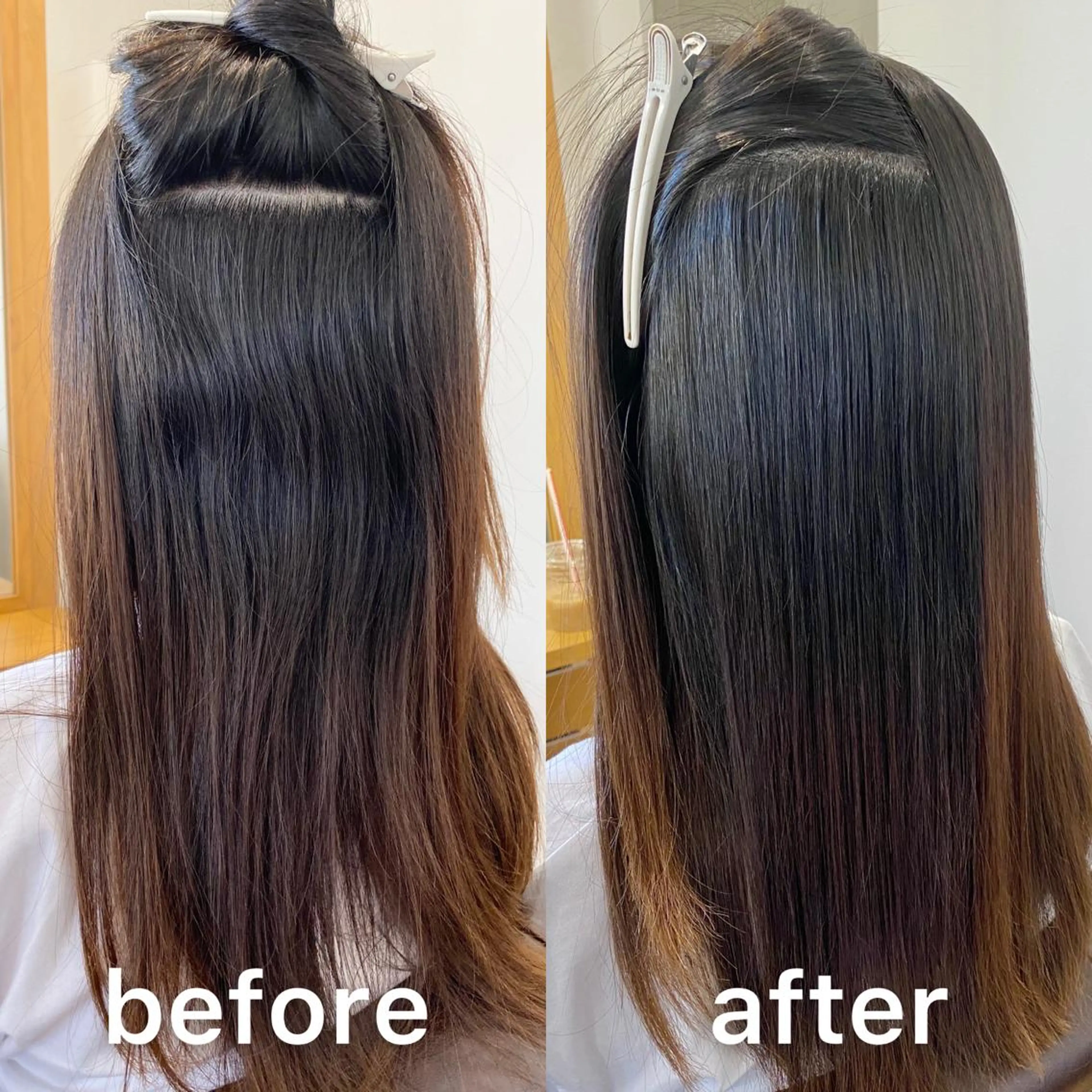 セミロング パーマ 髪質改善 縮毛矯正 ストレートパーマ KIZU 髪質改善 オカルト怪談のヘアスタイル