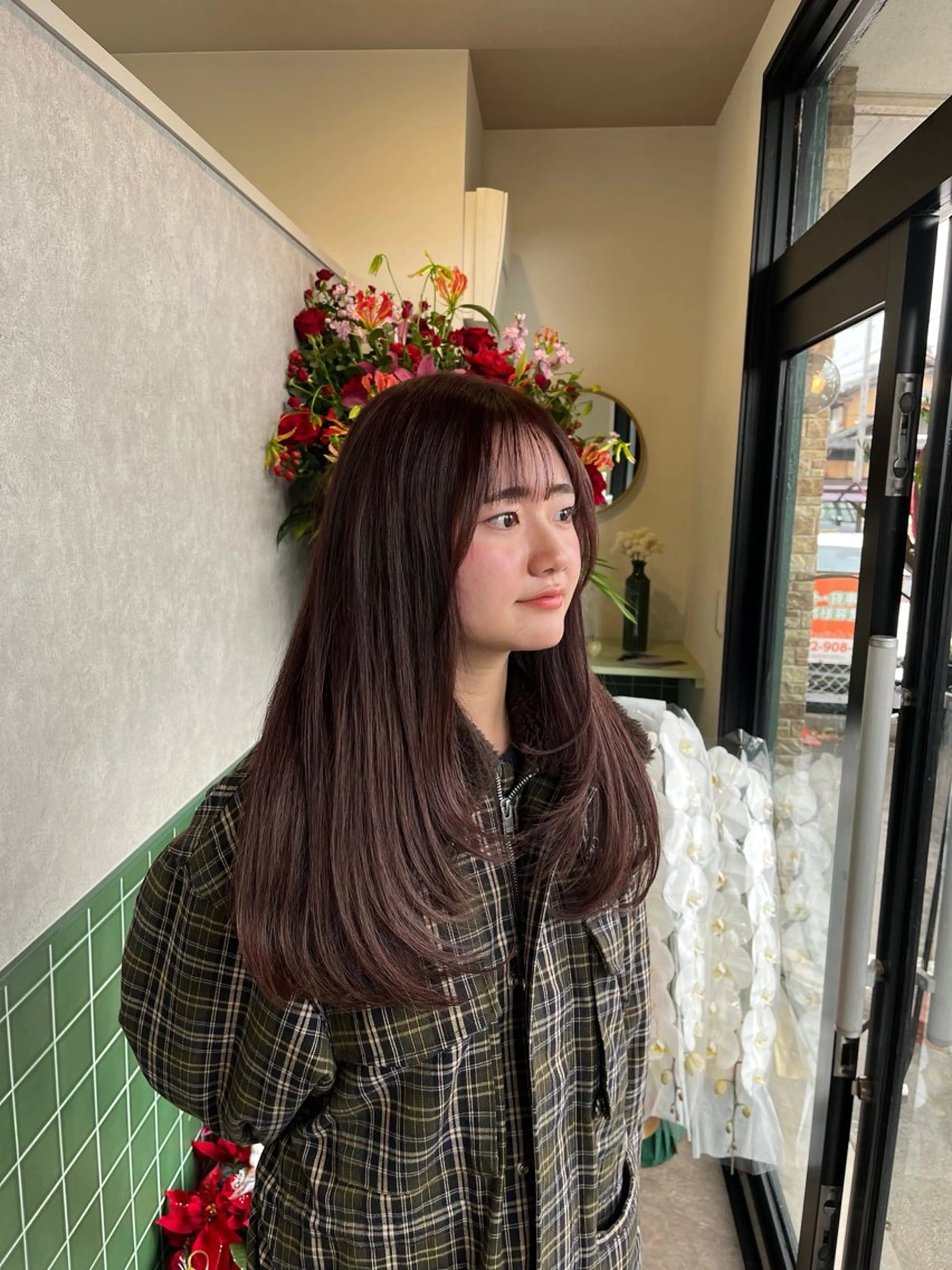 カラー ブリーチ ブラウンカラー ダブルカラー ブリーチなしカラー カット ヘアカラー トリートメント 本木下朋花/髪質 改善×ダブルカラーのヘアスタイル