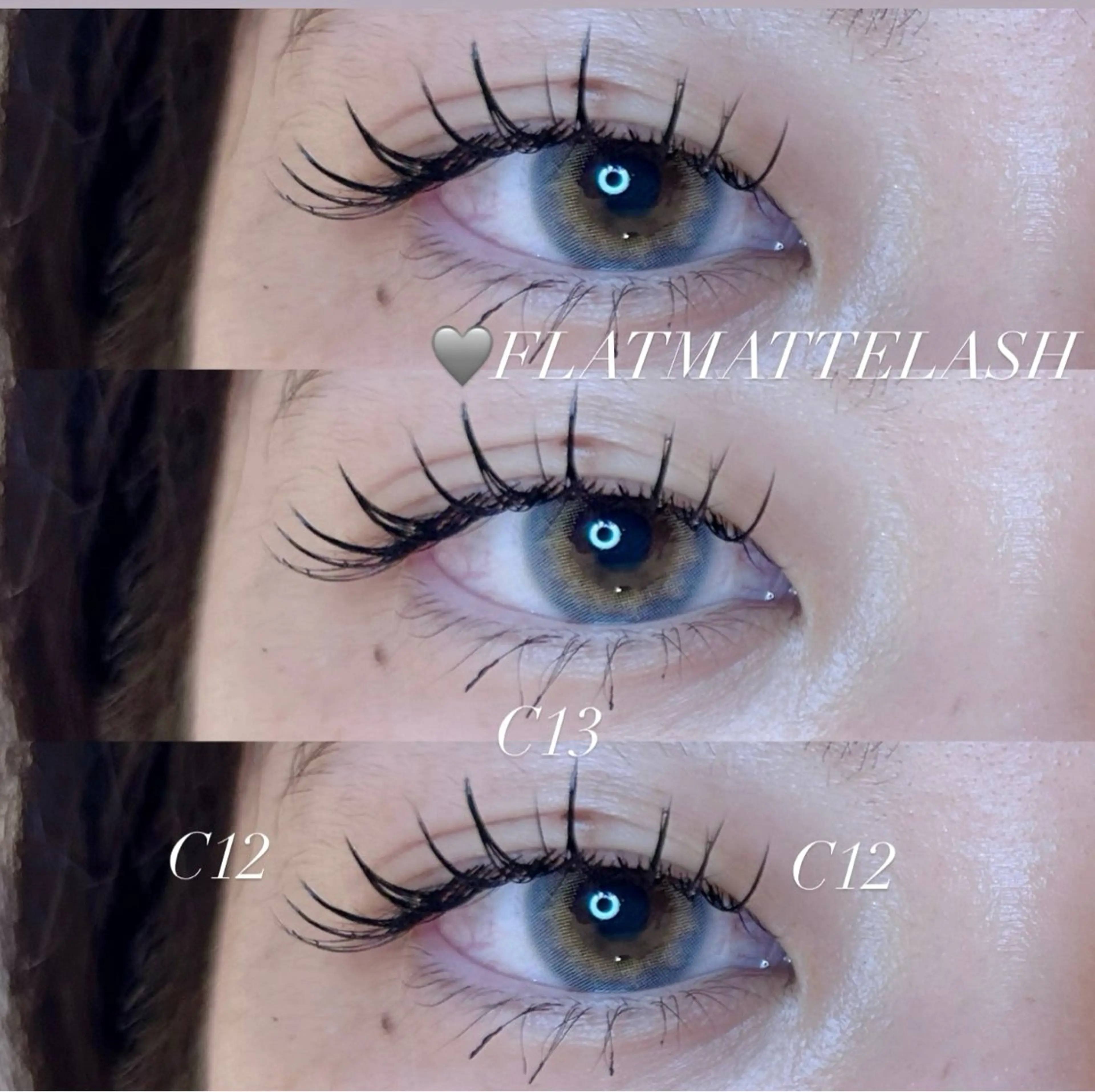 マツエク・マツパ 束感まつ毛 Cカール フラットラッシュ Jouir miyuuのマツエク・マツパデザイン