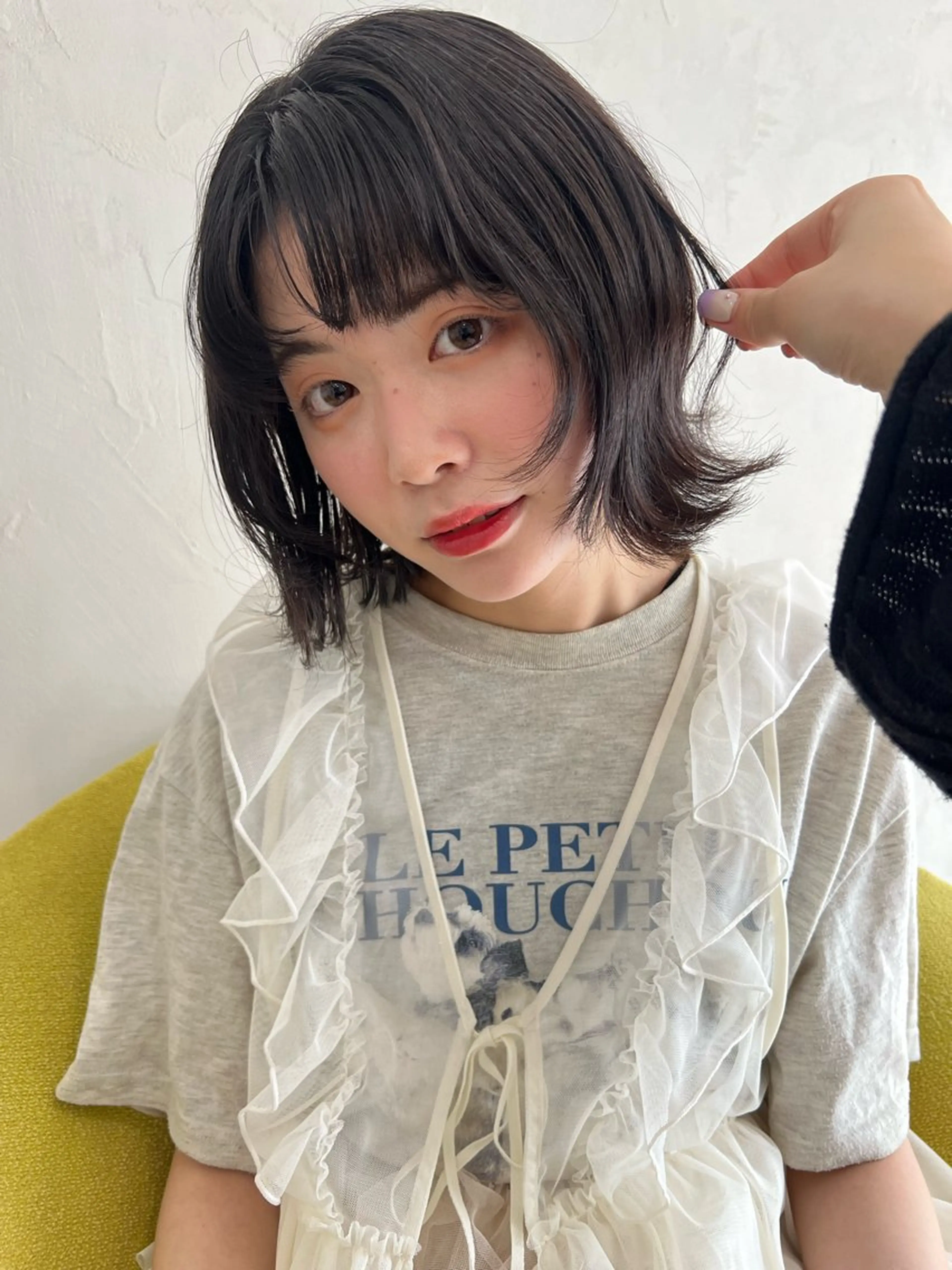 ミディアム カラー 馴染ませNo.1🧃 エクステ・アレンジのヘアスタイル