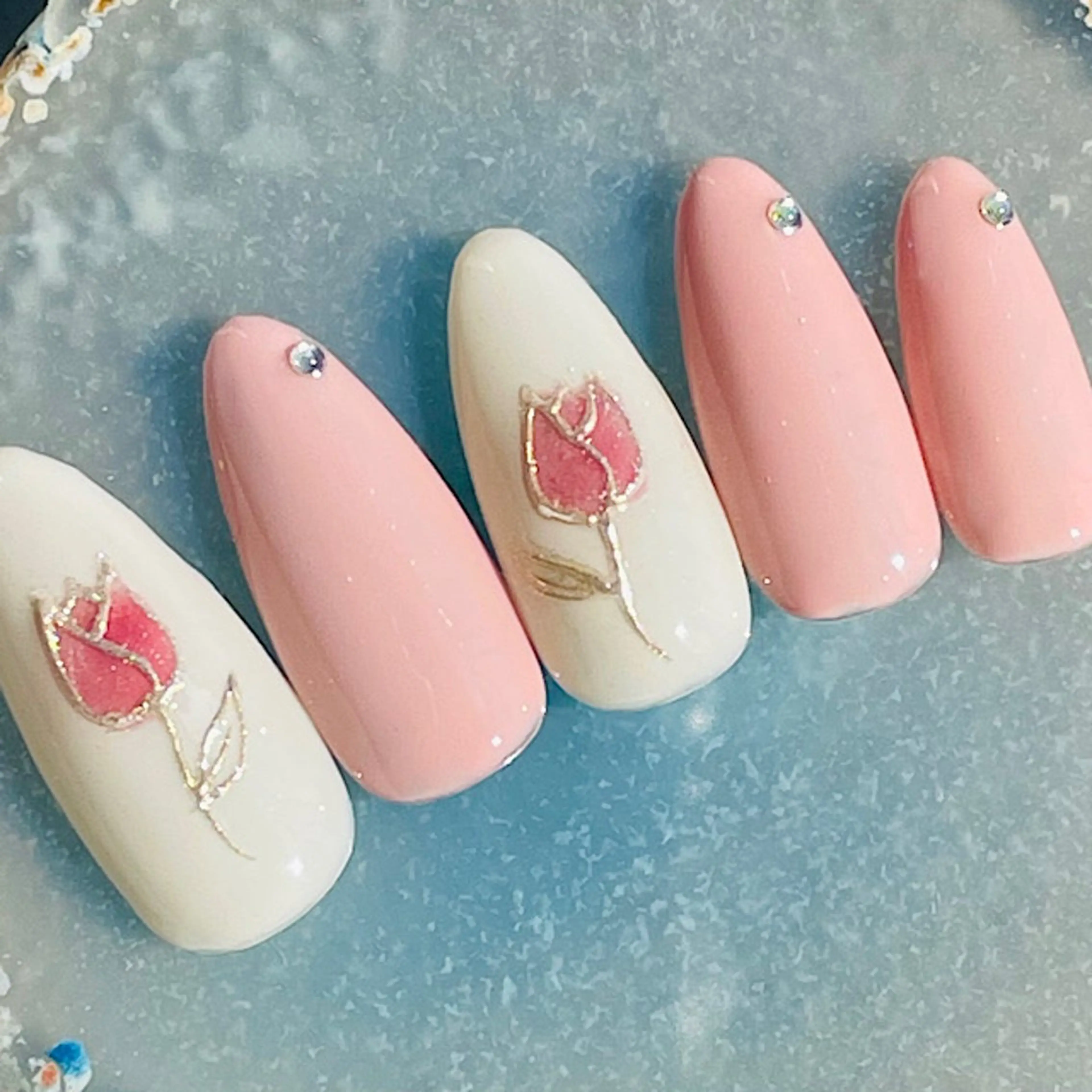 ネイル ミラーネイル 春ネイル koto nails所属・koto nailsのネイルデザイン