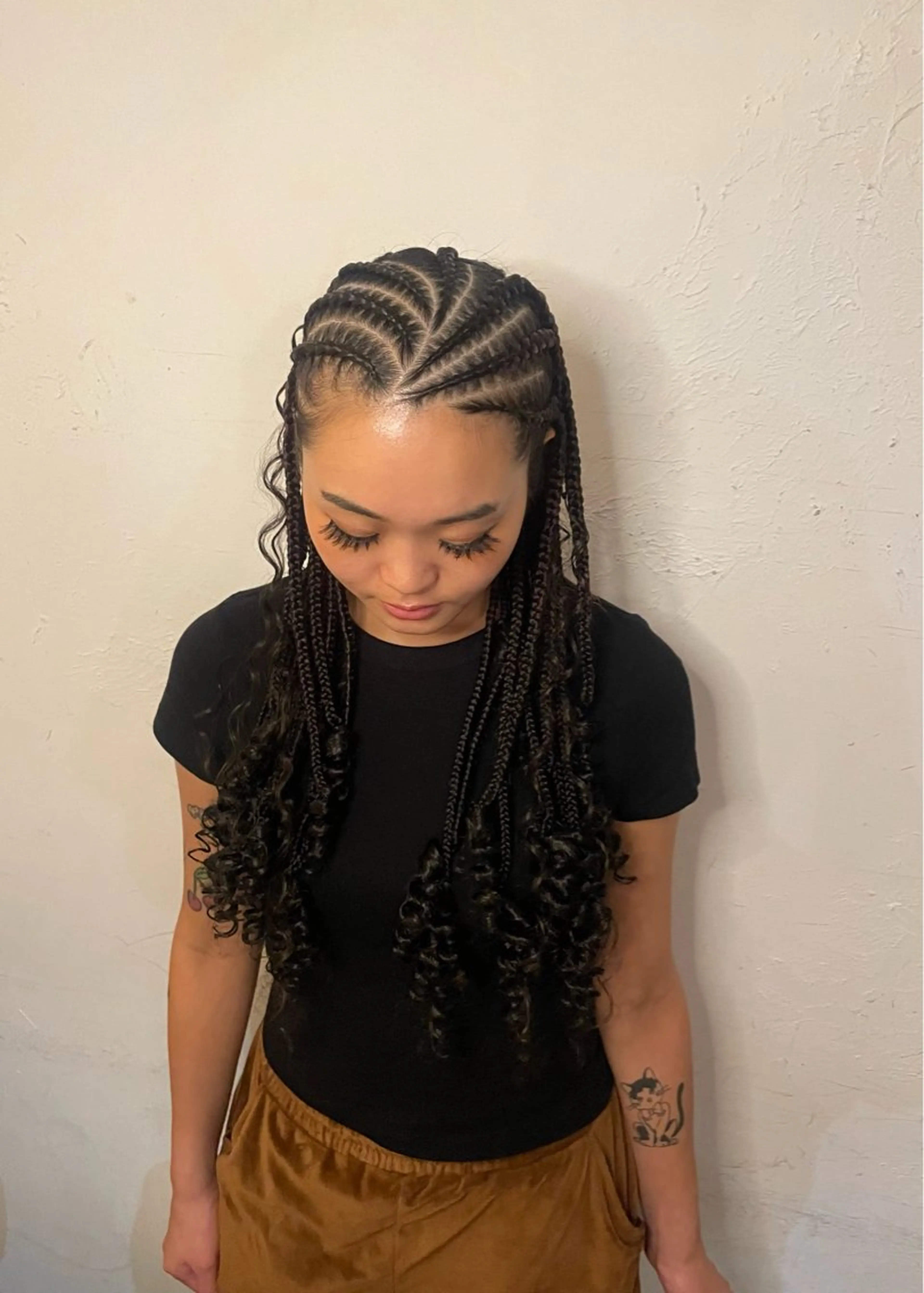 ロング ヘアアレンジ コーンロウ／ブレイズ SYUのヘアスタイル