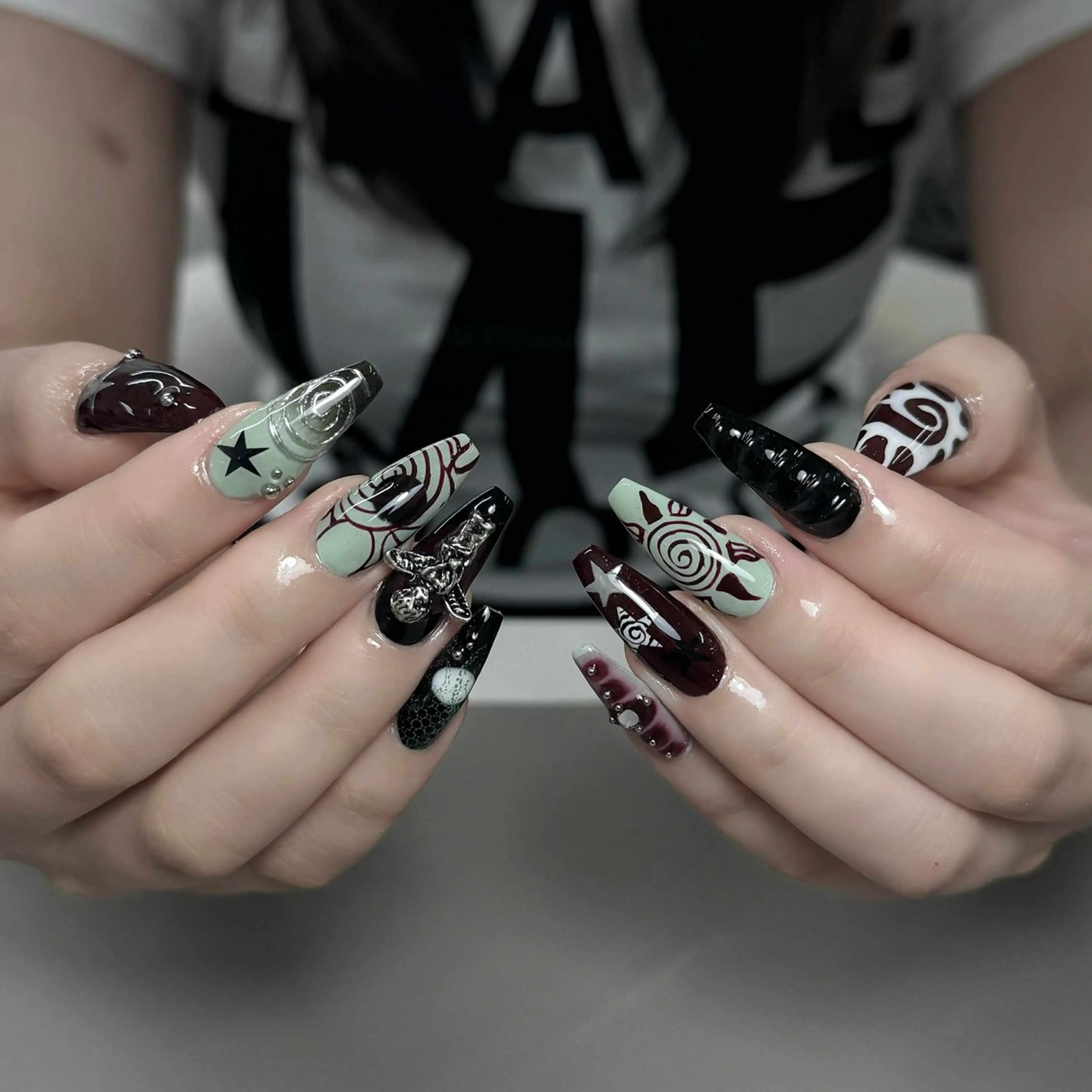 ネイル 韓国ネイル ロングネイル ニュアンスネイル ピンク スカルプネイル Nova Nail Salonのネイルデザイン