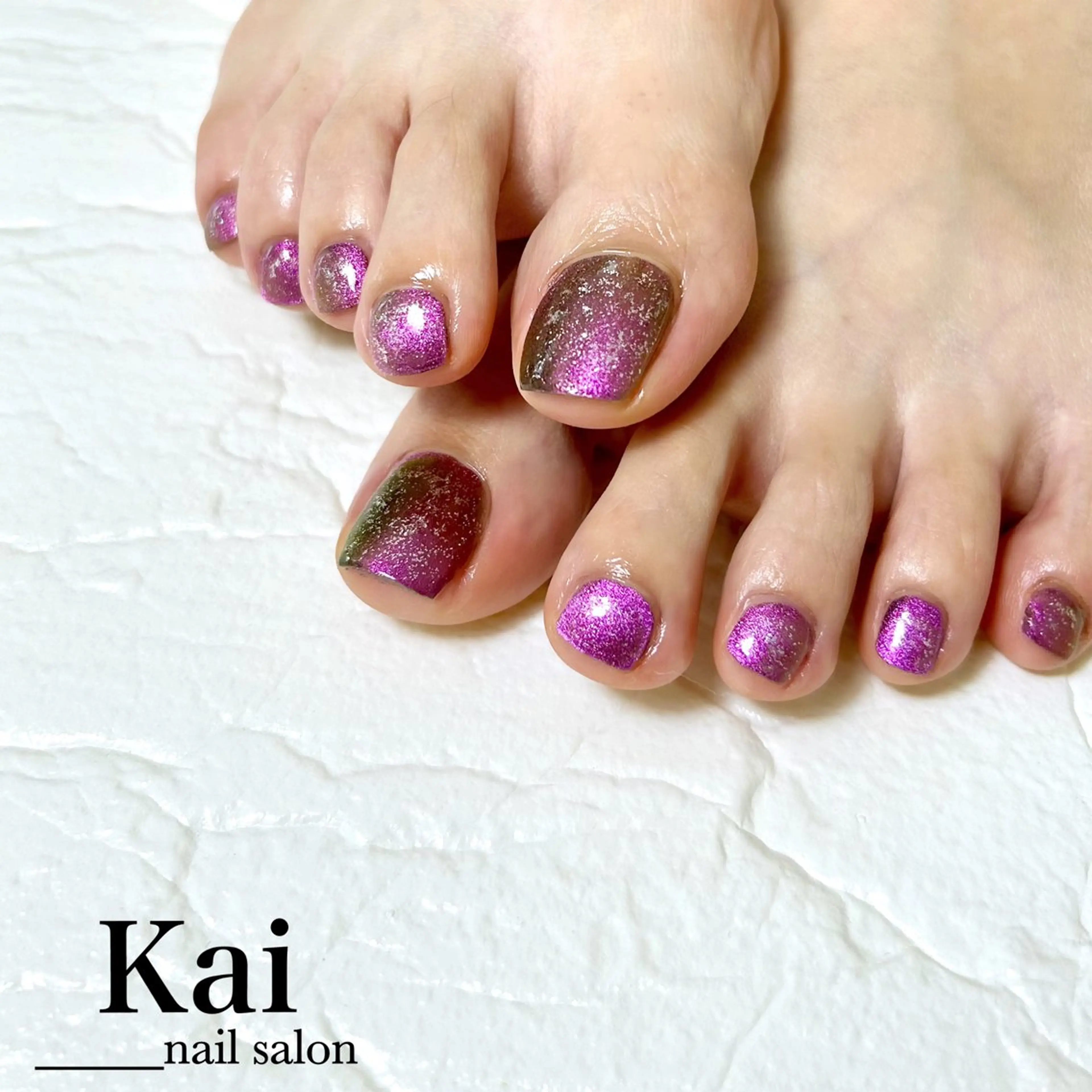 ネイル フットネイル 韓国ネイル ラメ(グリッター) マグネットネイル ミラーネイル ハンドネイル Kai  nail Mayukoのネイルデザイン