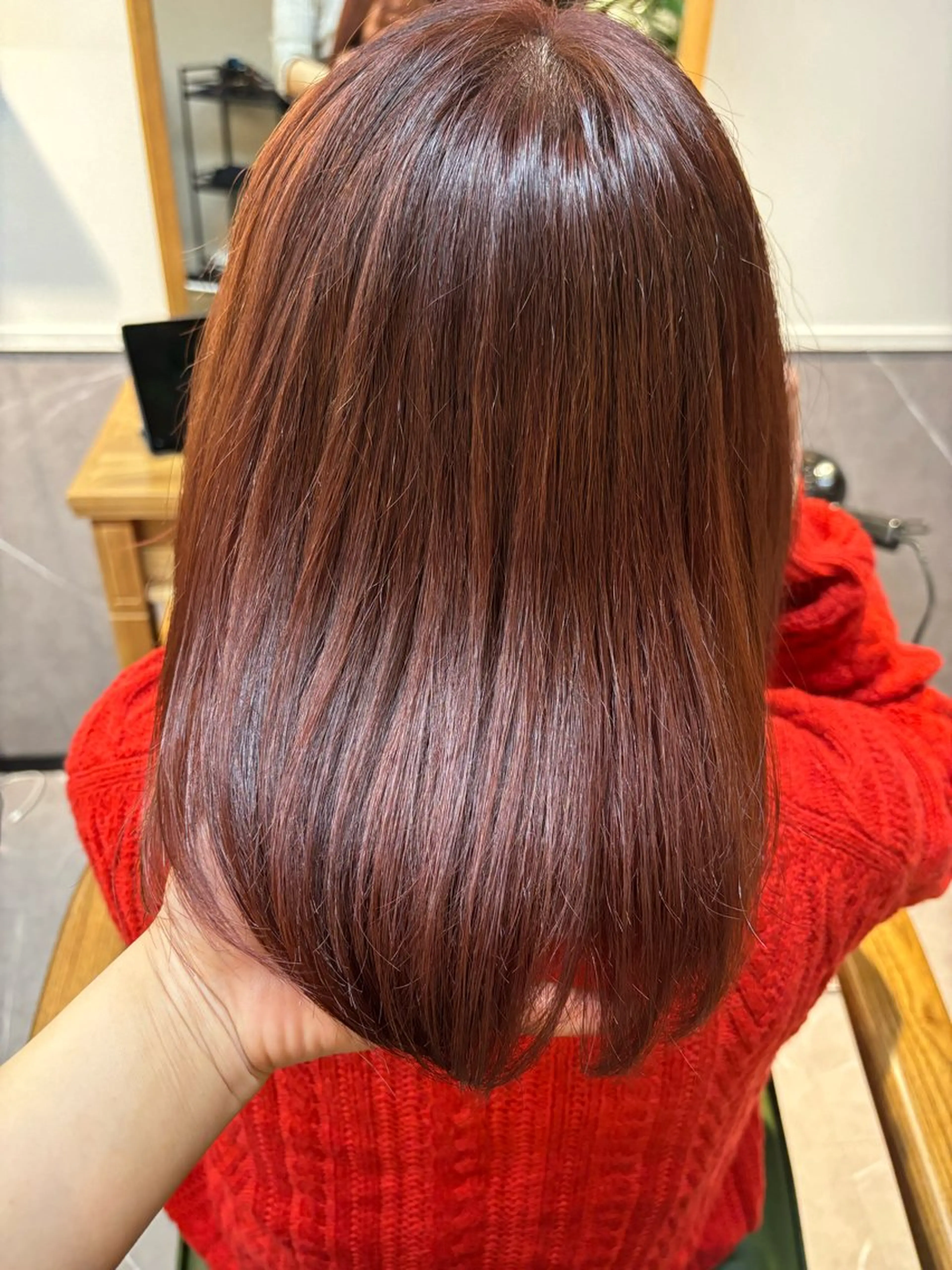 ミディアム 似合わせカット/ 艶カラー/いらみなのヘアスタイル