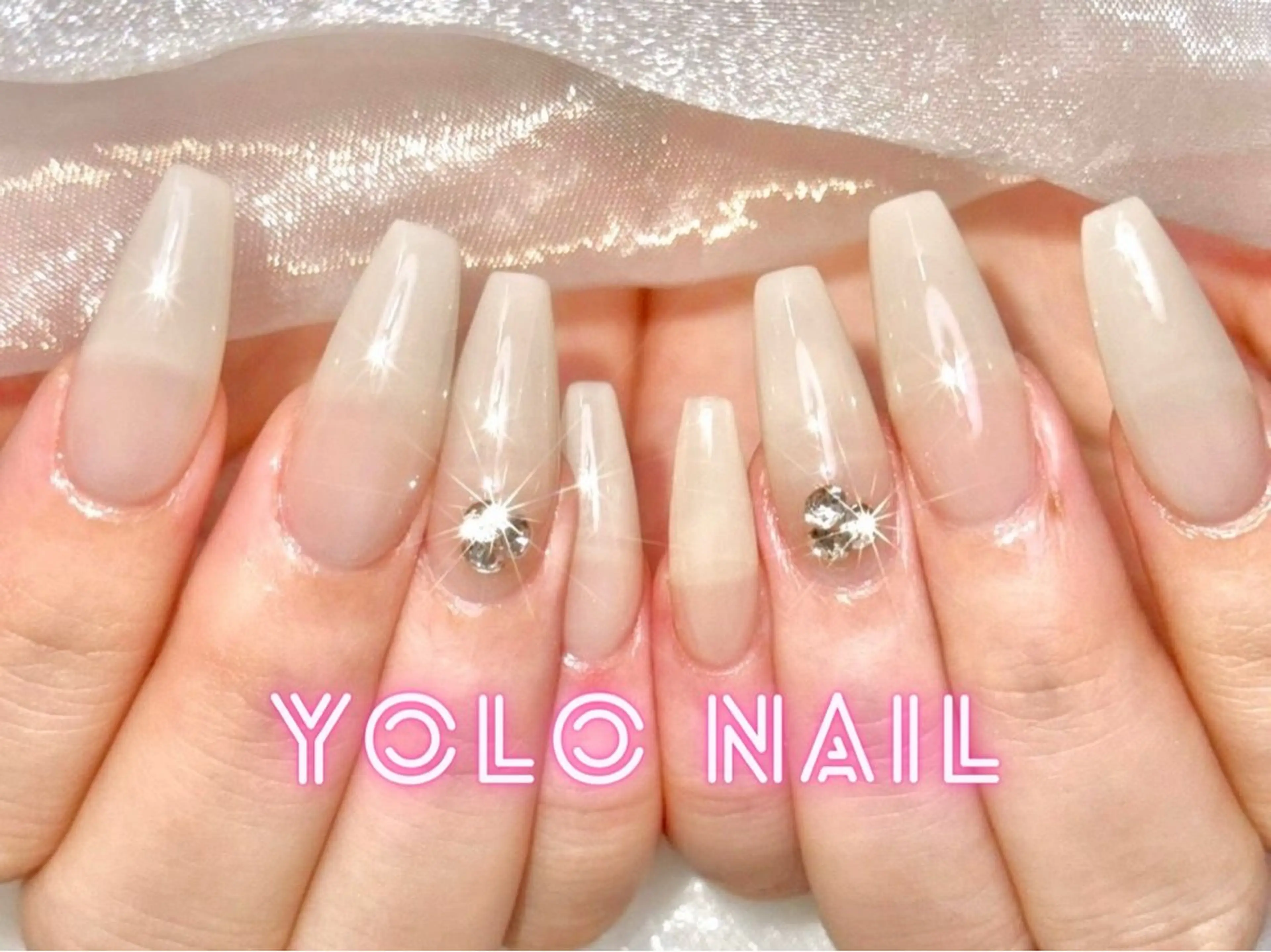 ネイル ワンカラーネイル ハンドネイル YOLONAIL心斎橋店所属・田本 和音のネイルデザイン