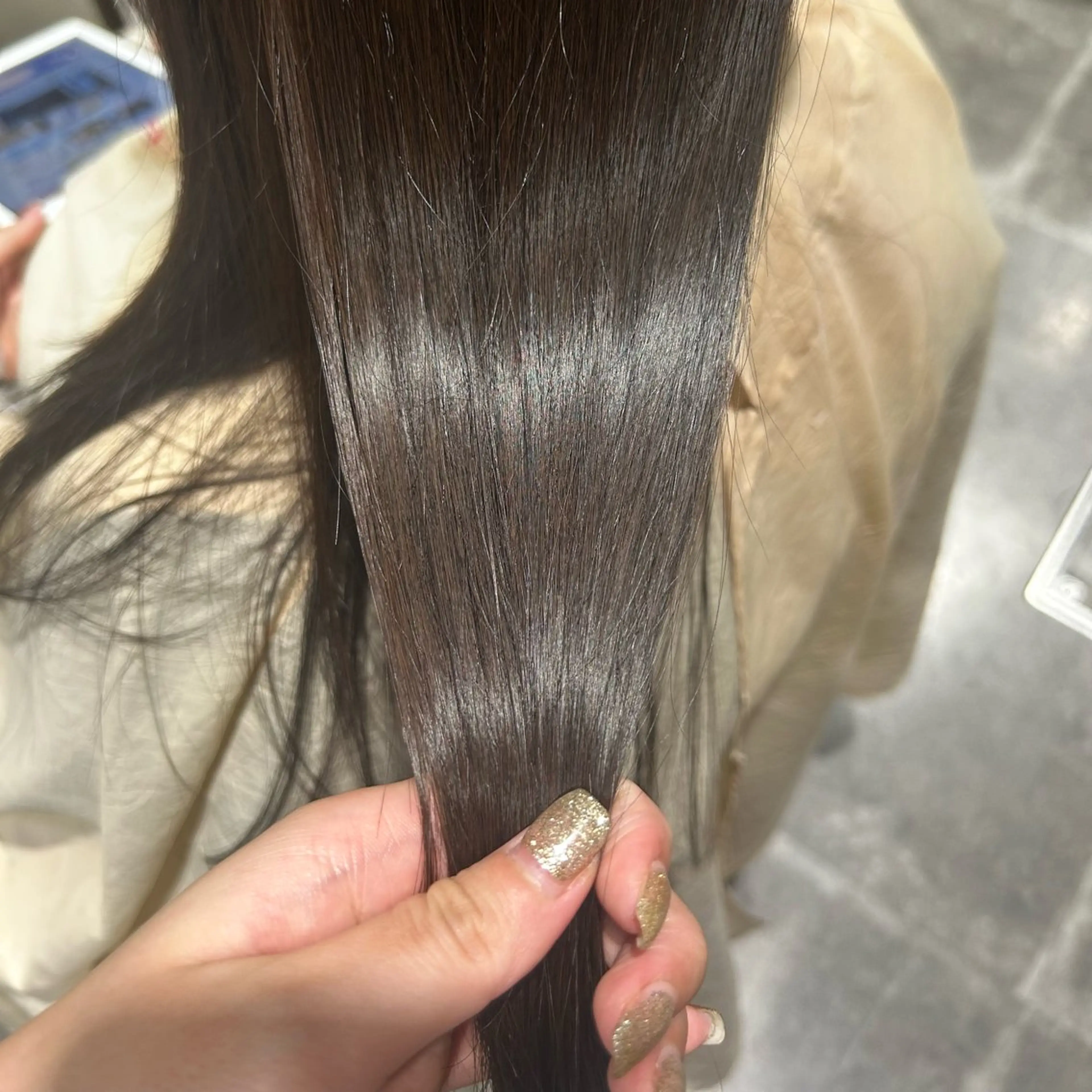 ロング カラー カット ヘアカラー トリートメント LaBless あべのキューズサロン所属・艶カラー/あいか💜 天王寺阿倍野のヘアスタイル
