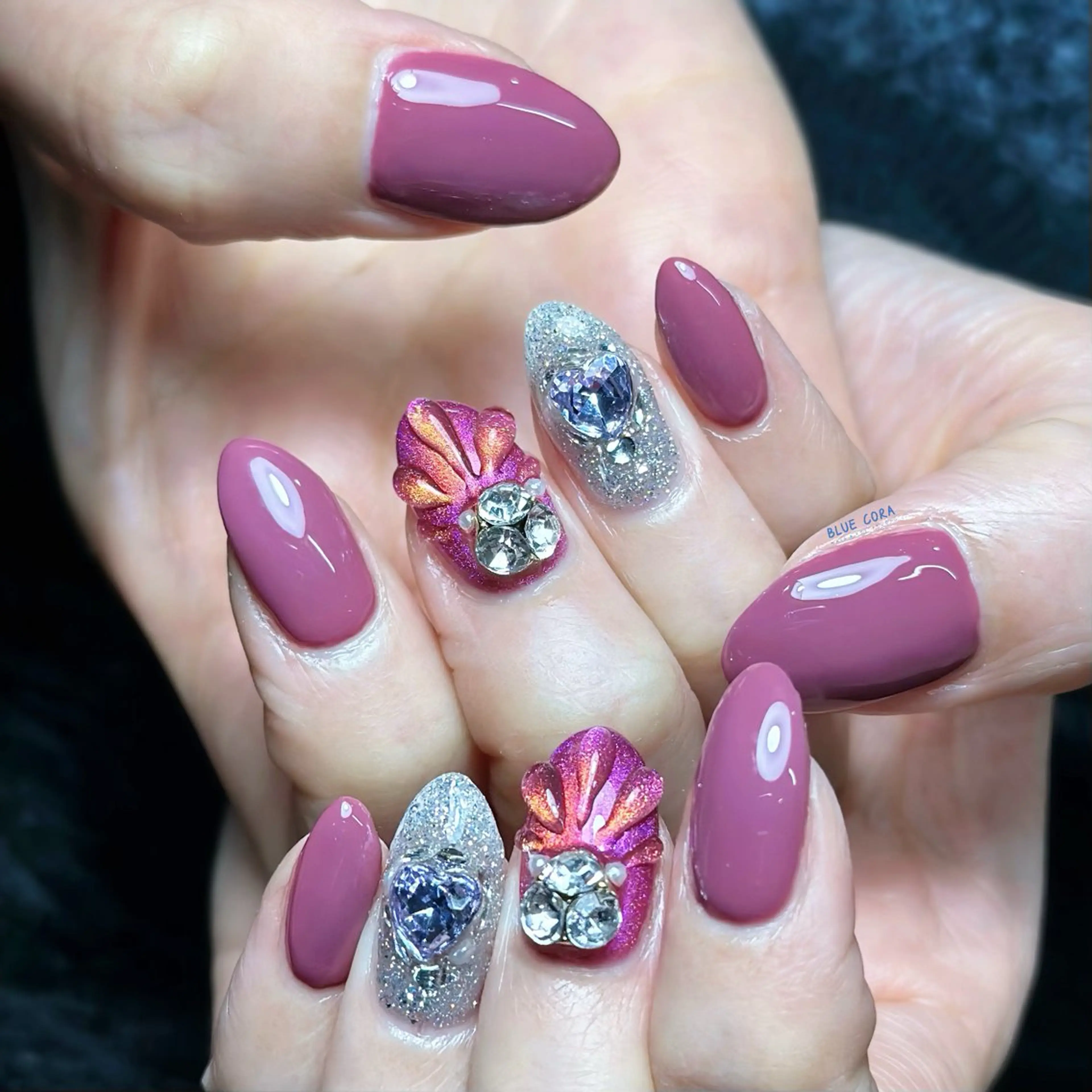 ネイル フラッシュネイル マグネットネイル マットネイル ハンドネイル ハンドケア BLUE CORA所属・BLUE CORAのネイルデザイン