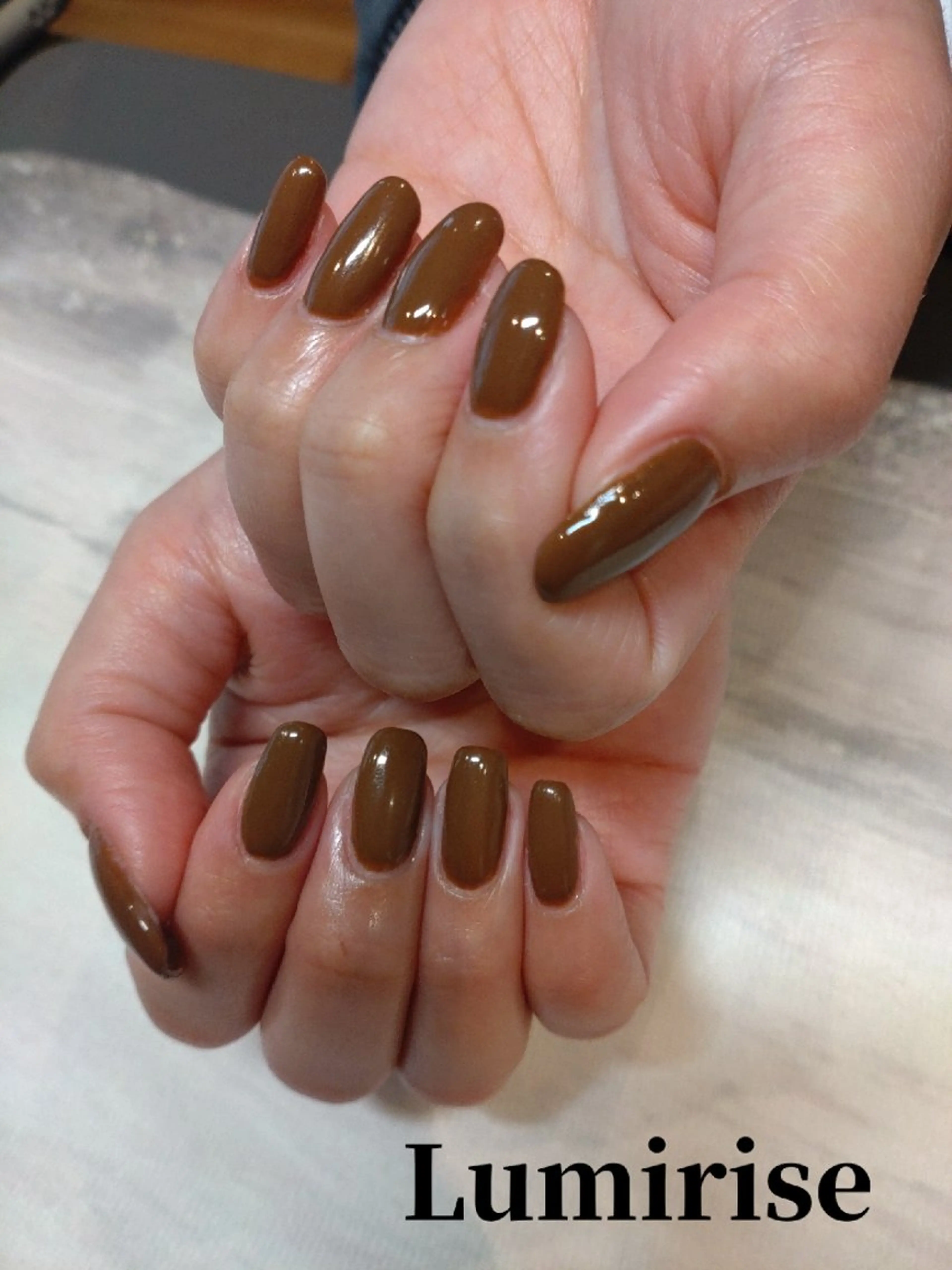 ネイル ワンカラーネイル Lumirise所属・山部 菜美子のネイルデザイン