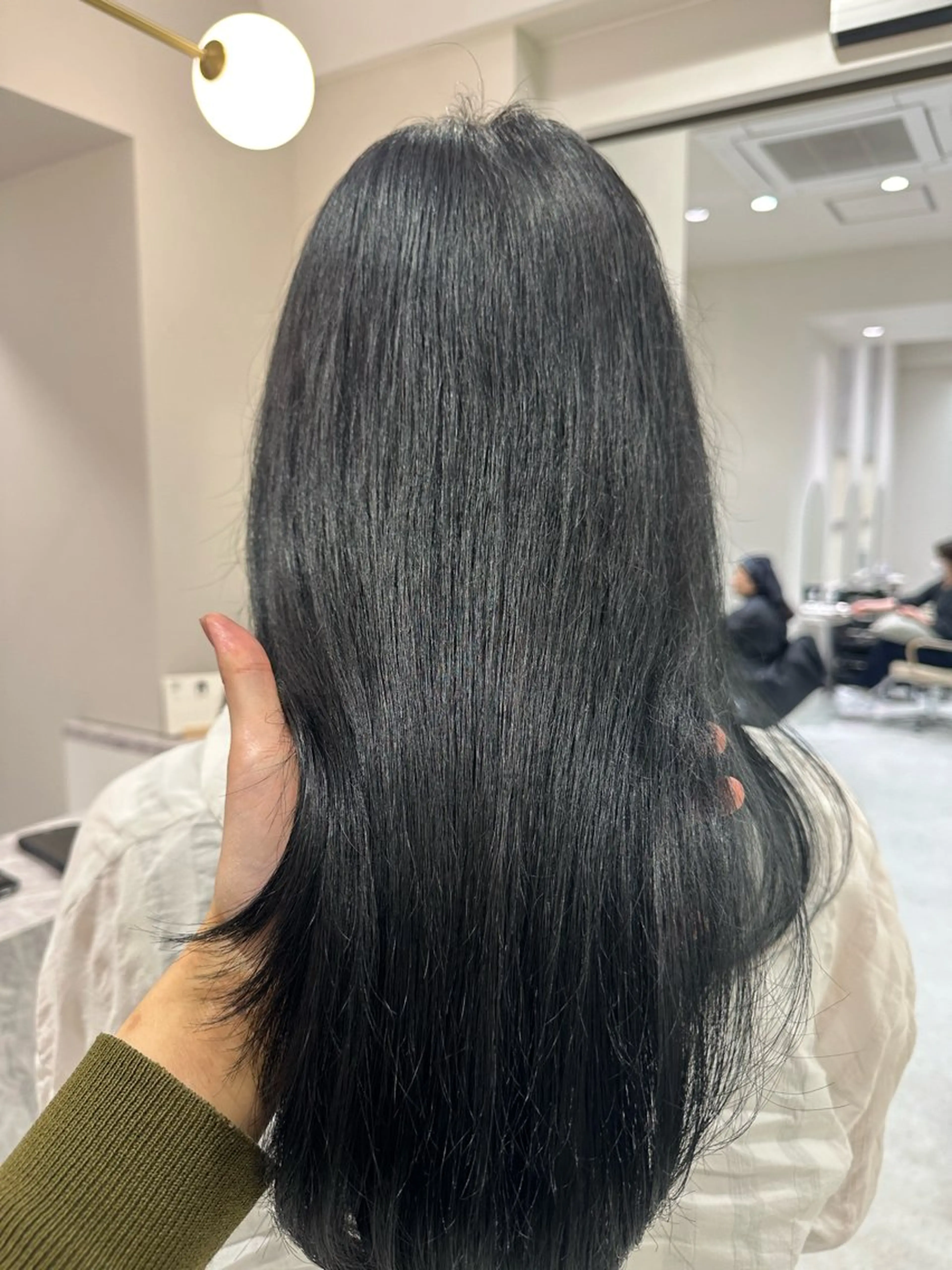 ロング パーマ カット ヘアカラー 縮毛矯正 トリートメント 韓国レイヤー✨ yasuko銀座のヘアスタイル