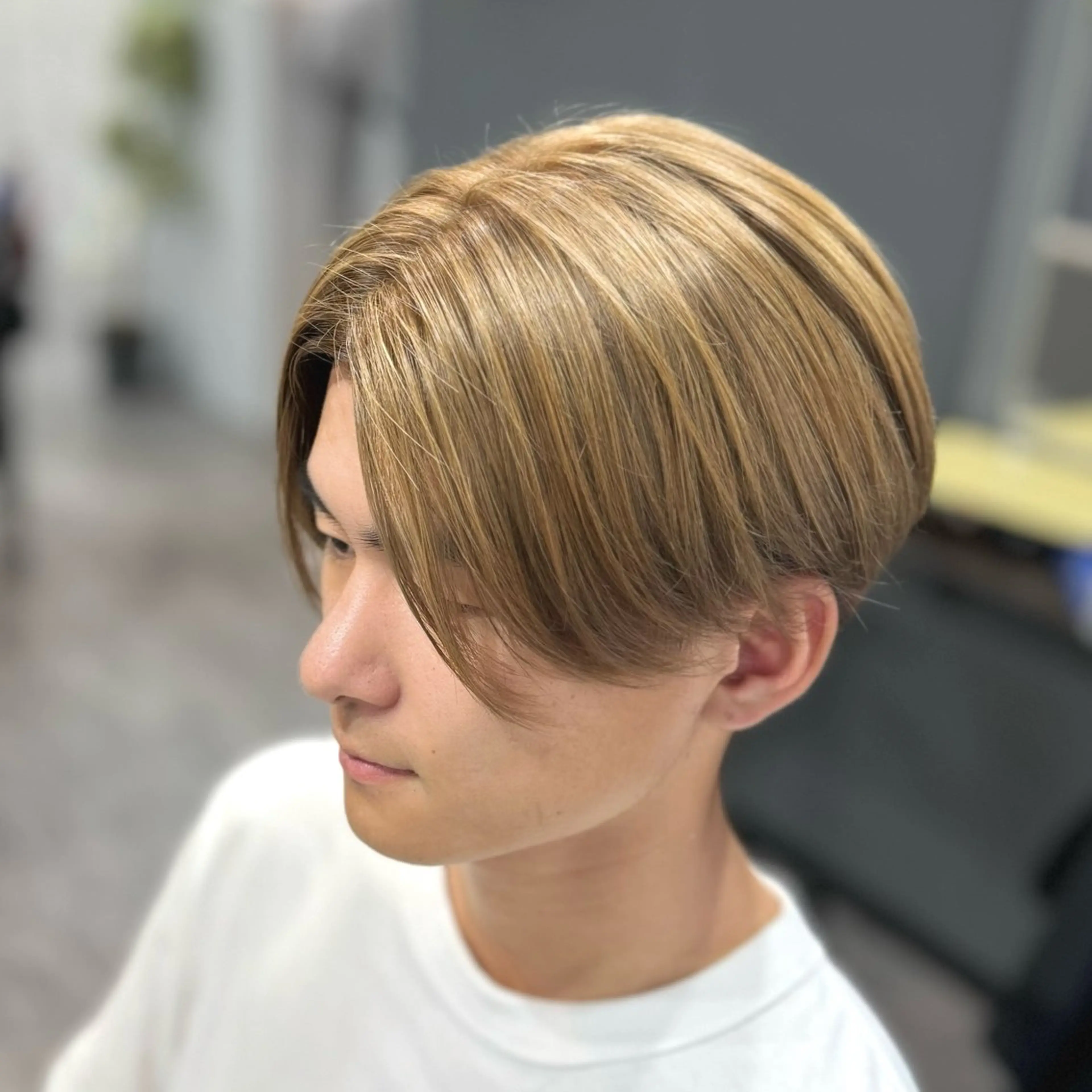 ショート カラー メンズ メンズブリーチ ベージュカラー ブリーチ camiu:hair所属・✂︎ SOICHI ✂︎のヘアスタイル