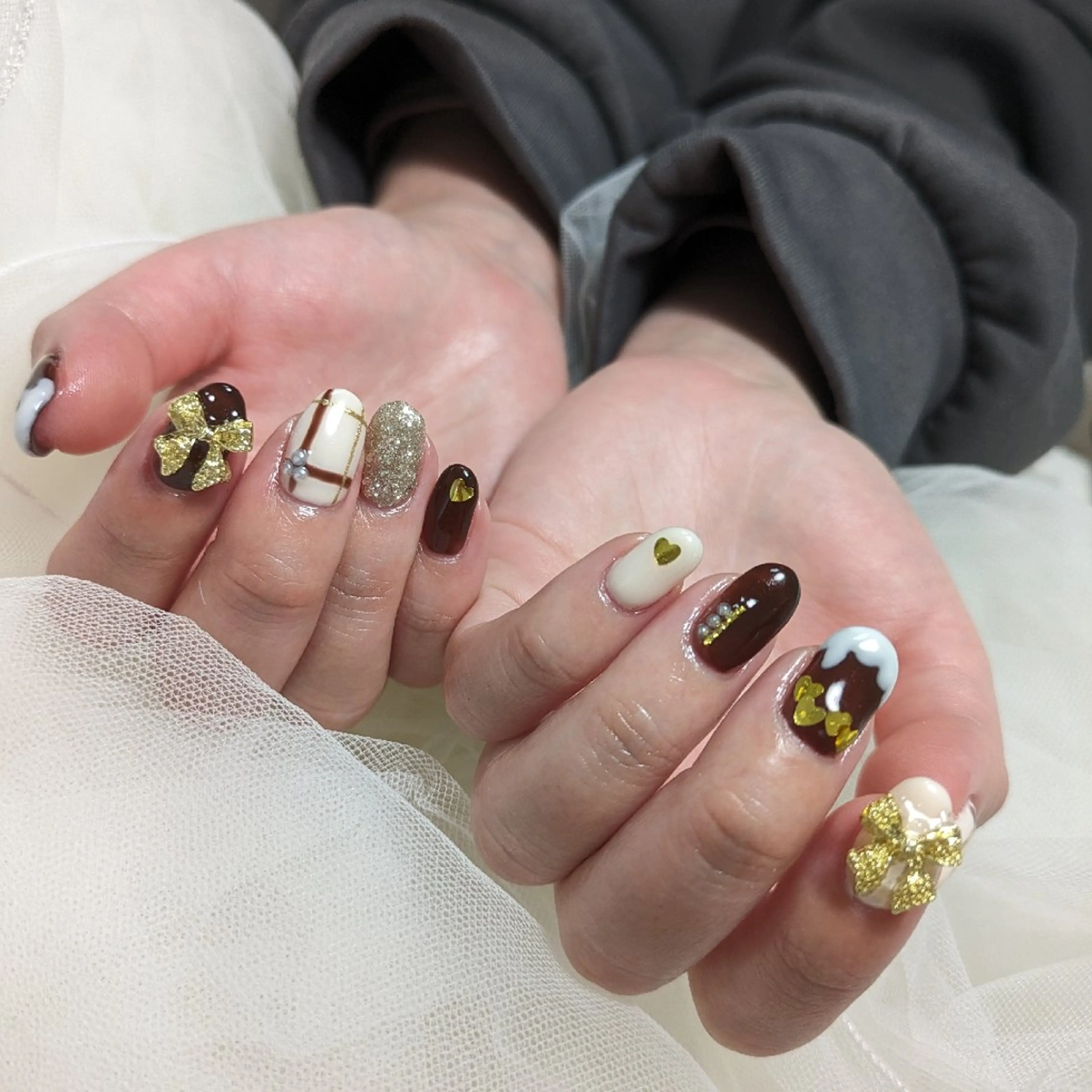 ネイル ハンドネイル 門戸厄神プライベートサロンulunail所属・ulunail mikaのネイルデザイン