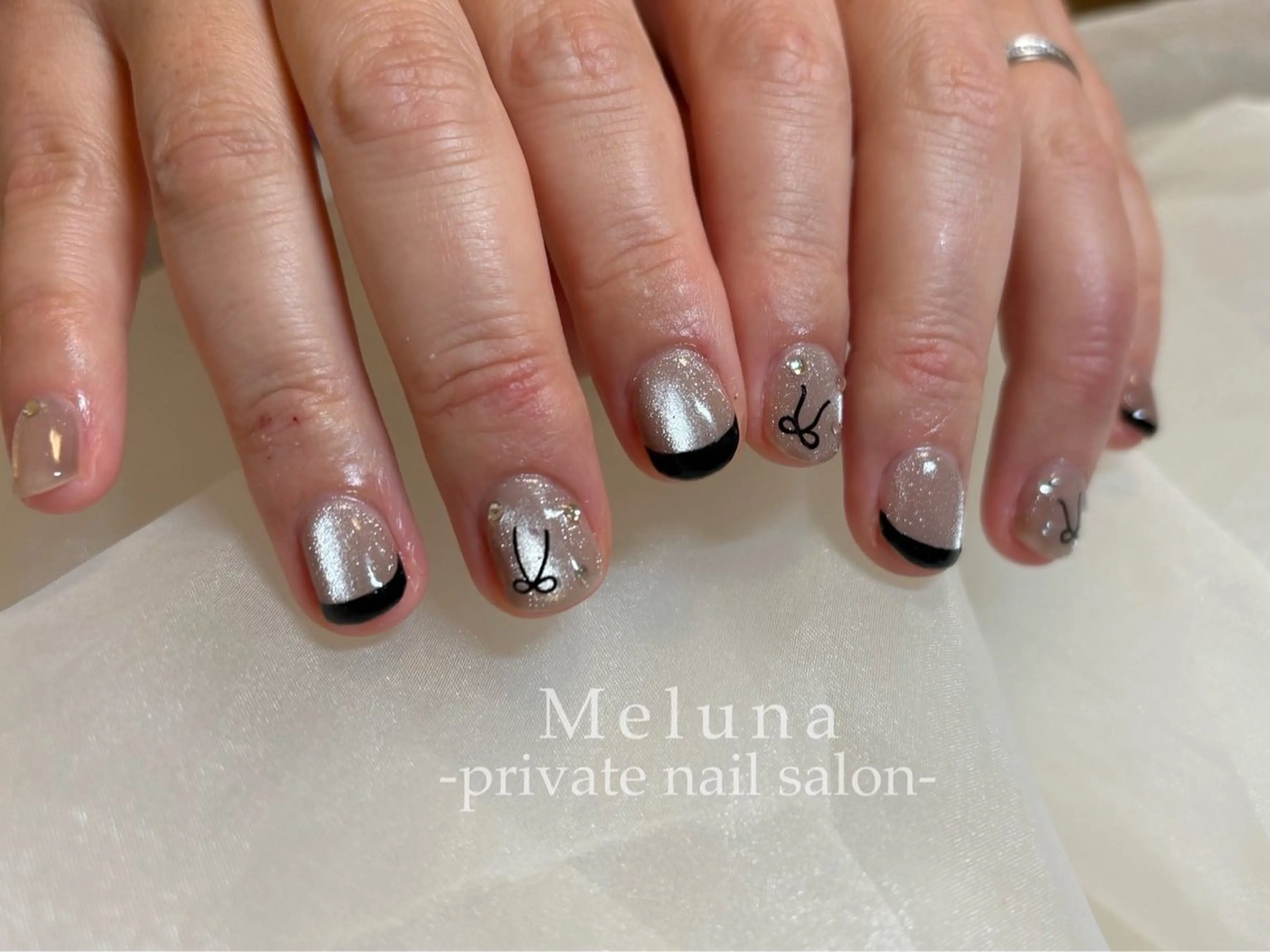 ネイル バレンタイン ハンドネイル Meruna .ﾒﾙｰﾅ.のネイルデザイン