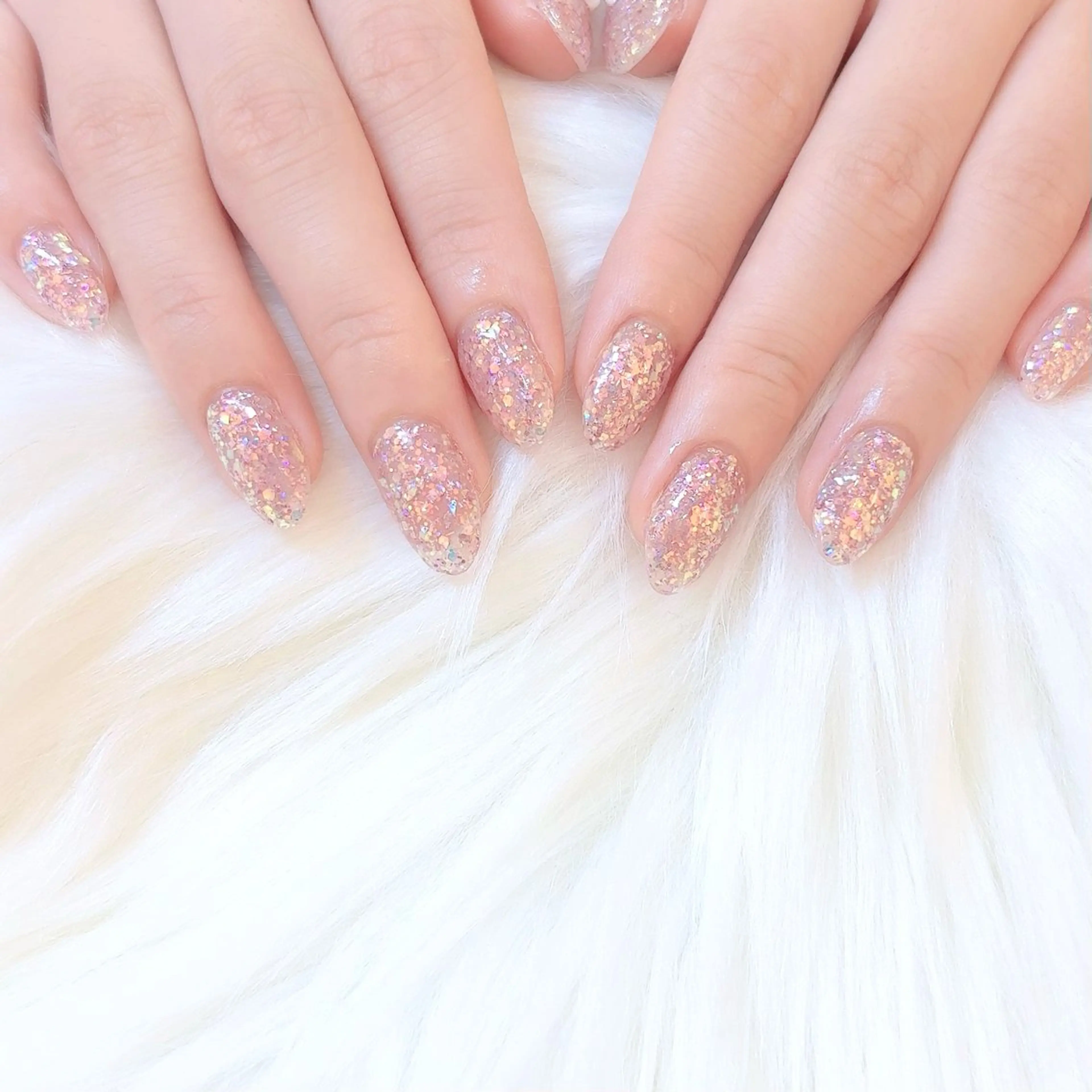 ネイル ラメ(グリッター) ワンカラーネイル ハンドネイル Airis nailのネイルデザイン