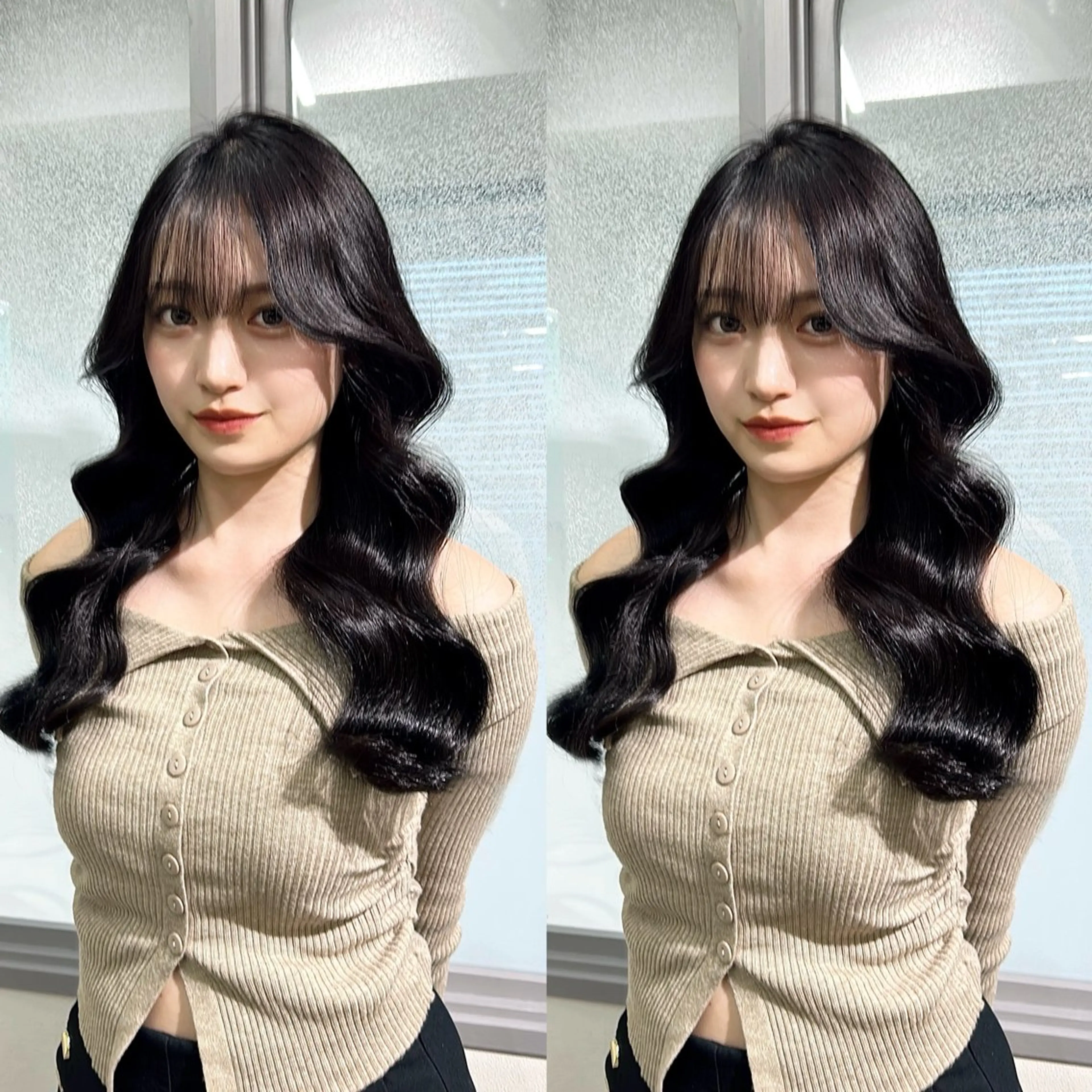 セミロング カラー パーマ キッズ 透明感カラー カット ヘアカラー トリートメント ヘッドスパ ヘアセット 💖艶髪矯正×小顔 カット特化/さくらのヘアスタイル