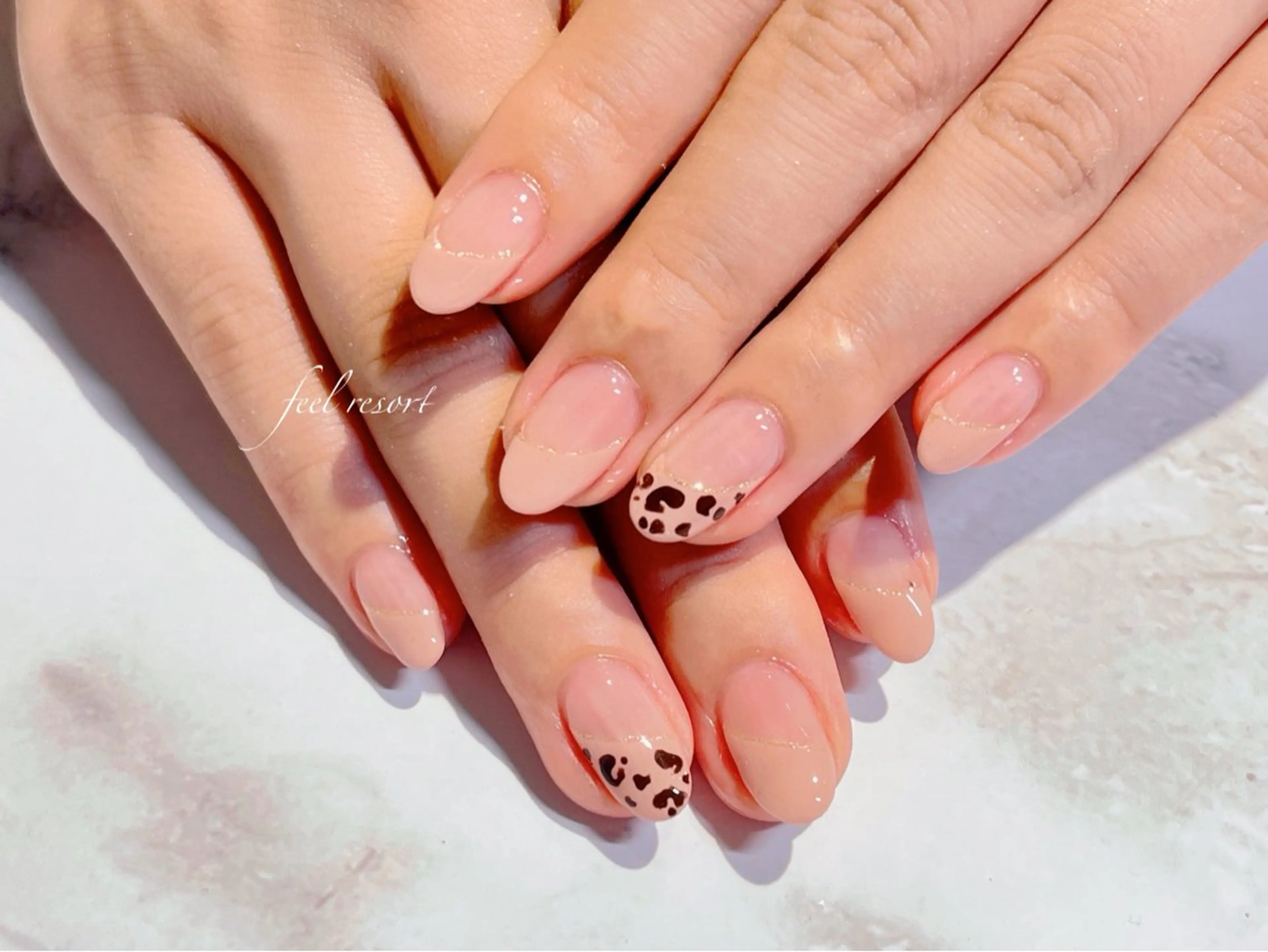 ネイル 長さ出し フットネイル フレンチネイル ジェルネイル ガラスフレンチ ハンドネイル Lien（リアン） 銀座駅6分のネイルデザイン