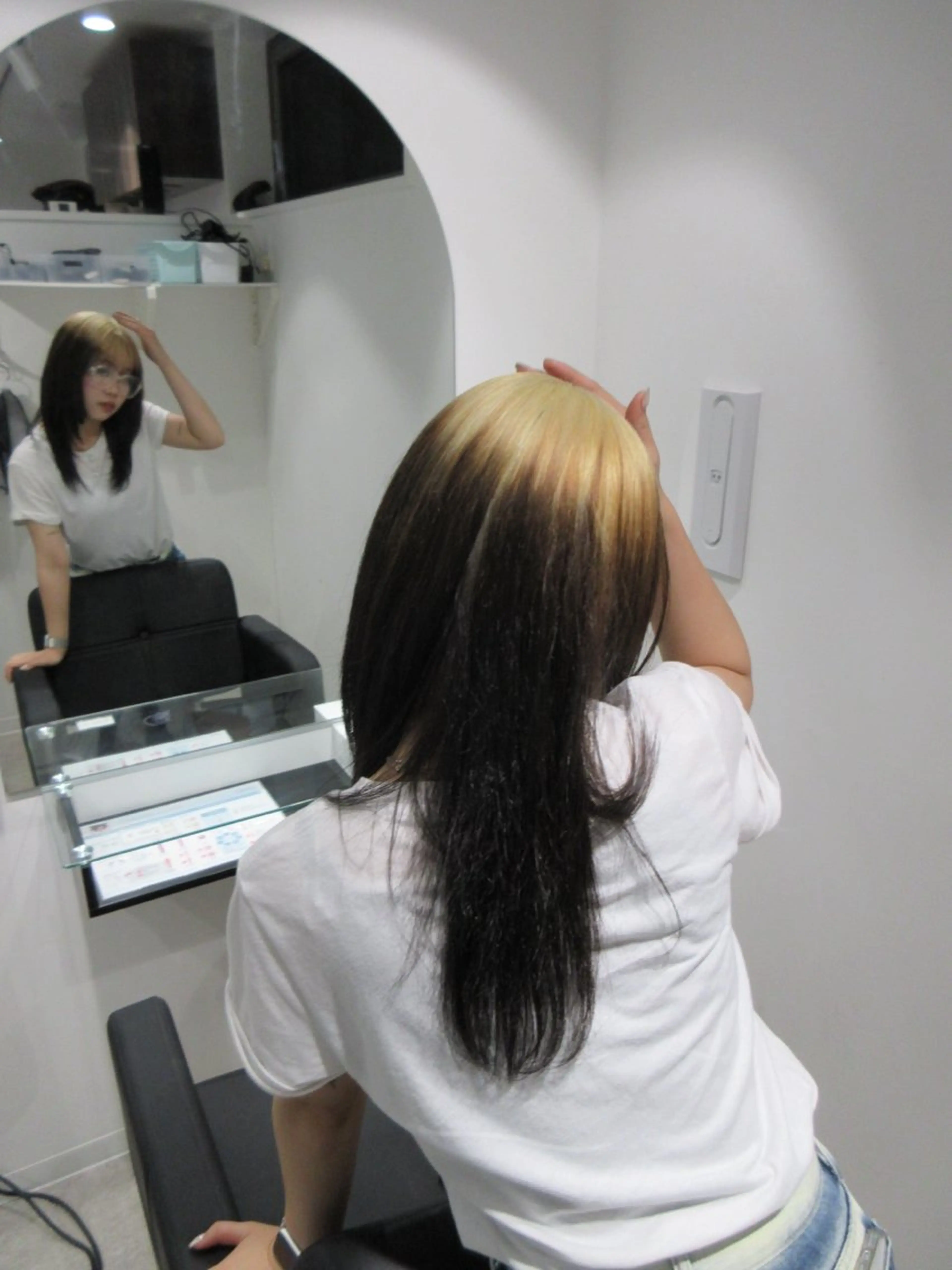 《ダブルカラー ＋ 髪質改善トリートメント》 ダメージを防ぎトリートメントで綺麗にカラーを保ちます 🛁🫧の写真