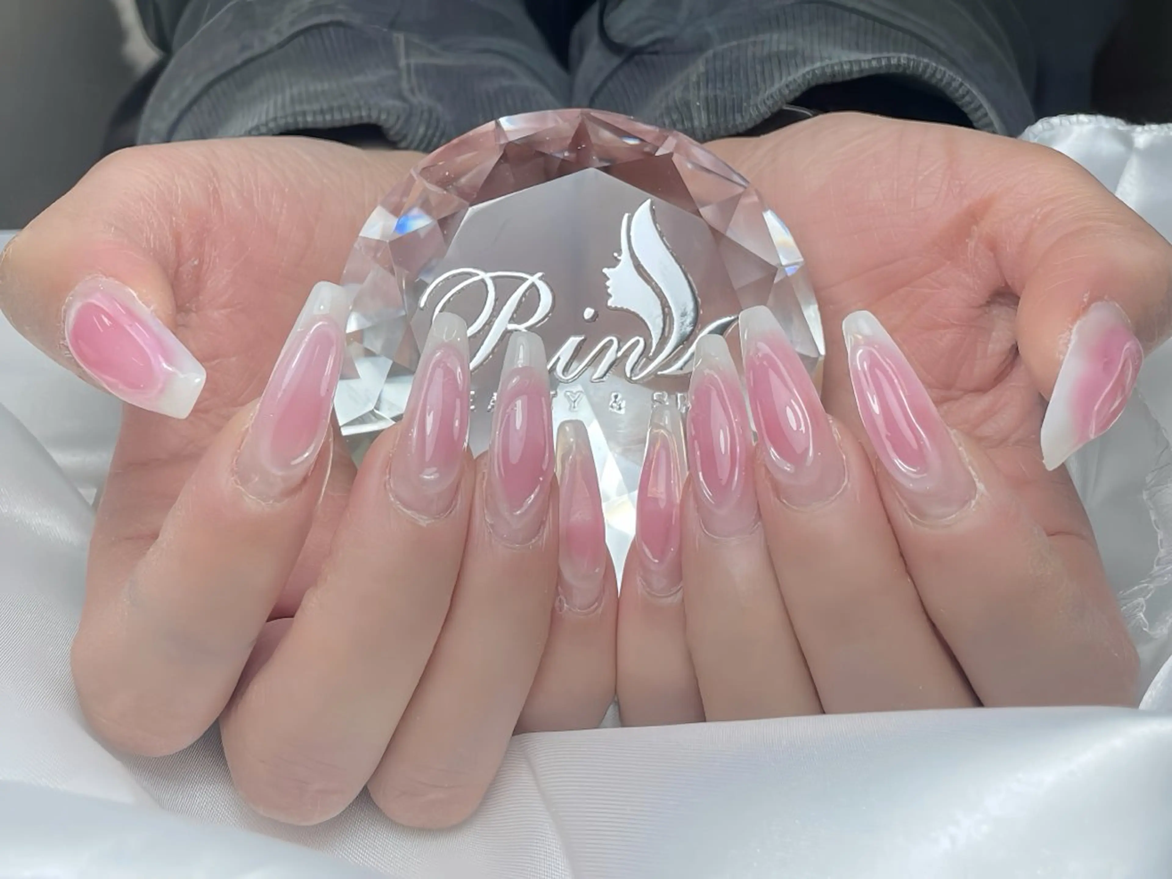 ネイル アートネイル ロングネイル ニュアンスネイル スカルプネイル ネイルチップ ハンドネイル Rin Nail 新大久保店のネイルデザイン
